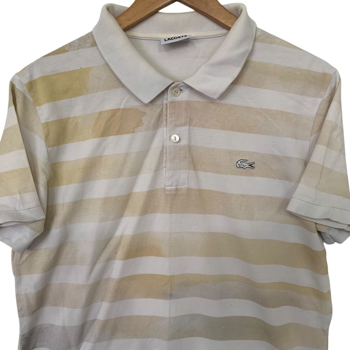 Lacoste × Vintage Vintage Polos Lacoste Sripe Rare Design Shirt Size US S / EU 44-46 / 1 - 2 Thumbnail