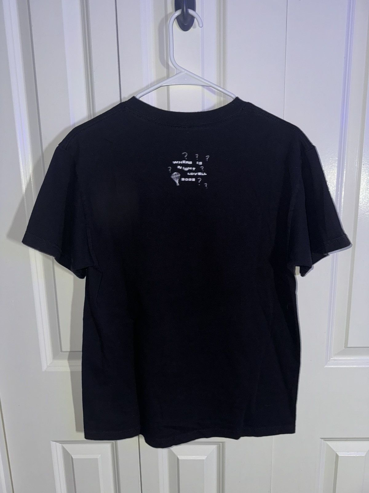 Band Tees × G59 Records × Rap Tees Night Lovell ‘Where is Night Lovell?’ 2022 Tour Black Shirt Size US M / EU 48-50 / 2 - 2 Thumbnail