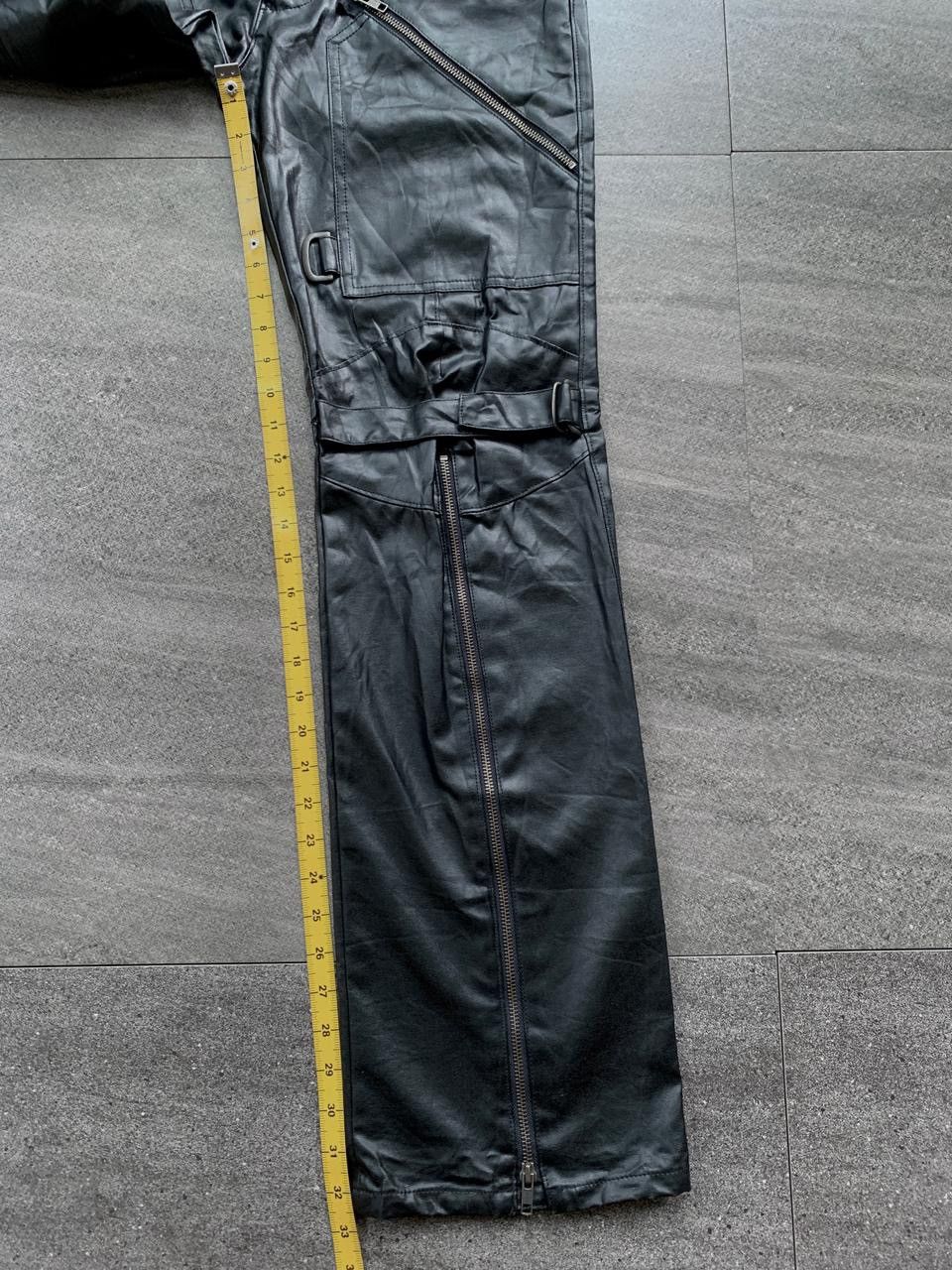 Yoshiyuki Konishi FREE TAX! Bondage Zippered Leather Flared Pants Size US 30 / EU 46 - 16 Thumbnail