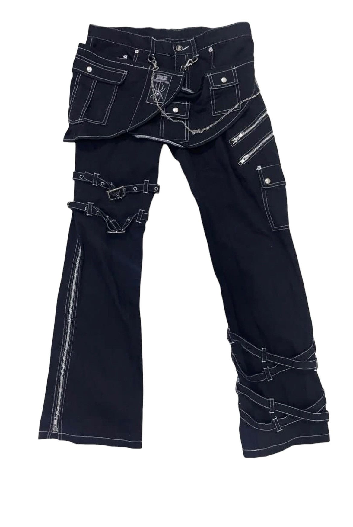 image of Archival Clothing x Seditionaries Scandalous Seditionaries Punk Bondage Pants in Black (Size 34)