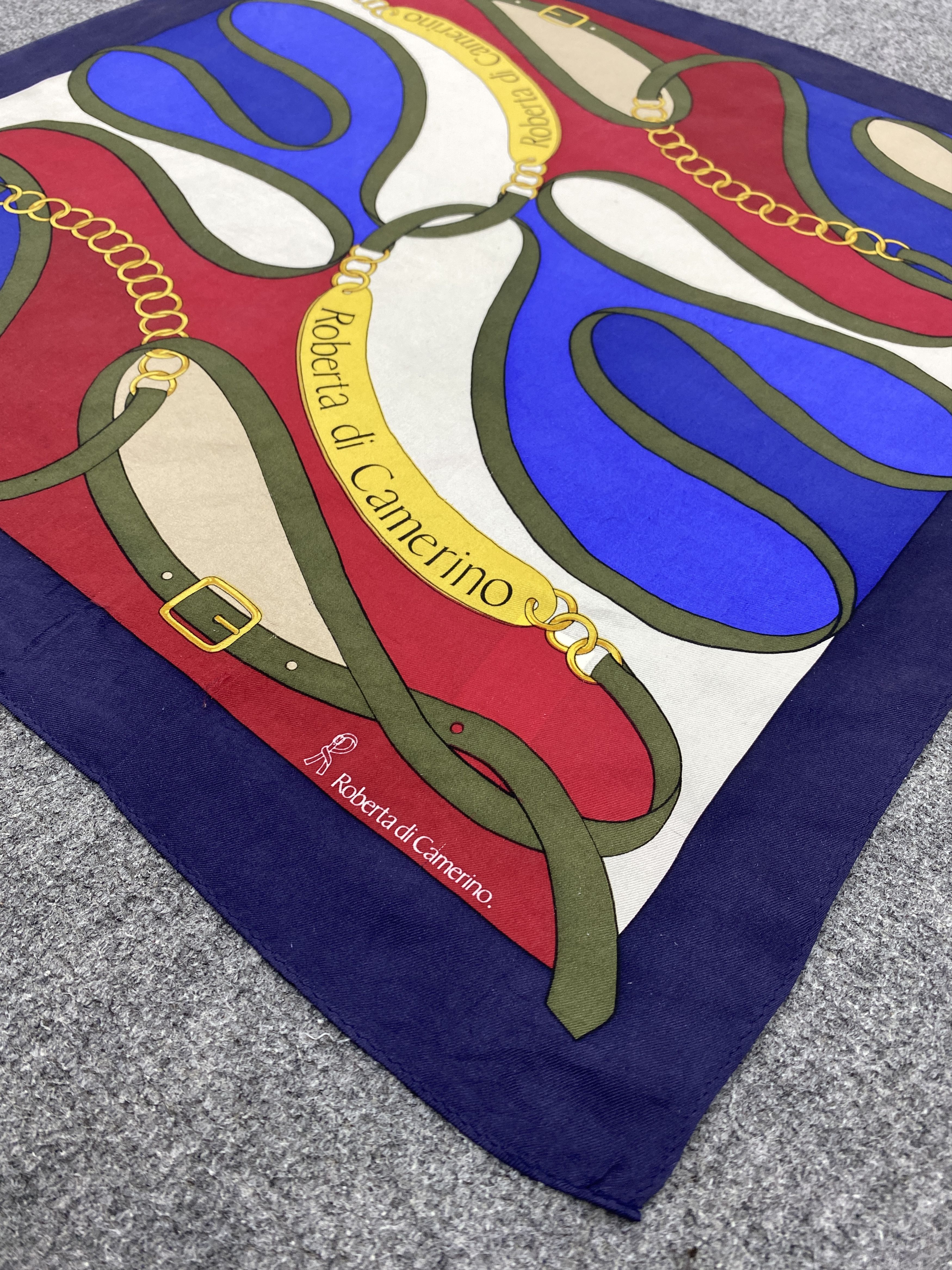 Roberta di Camerino Roberta di Camerino Art Silk Scarf Muffler Silk Shawl SN0074 Size ONE SIZE - 6 Thumbnail
