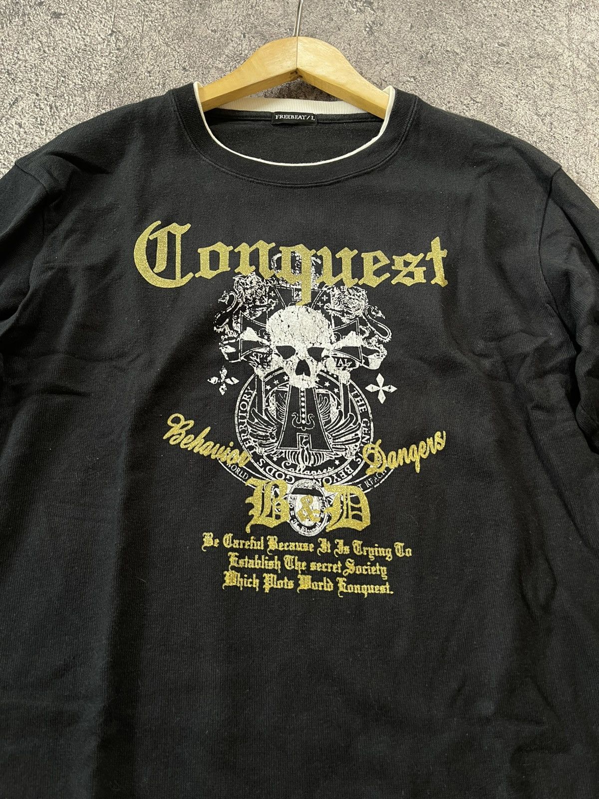 Japanese Brand Y2k Freebeat ifsixwasnine Long sleeve skull Size US L / EU 52-54 / 3 - 3 Thumbnail