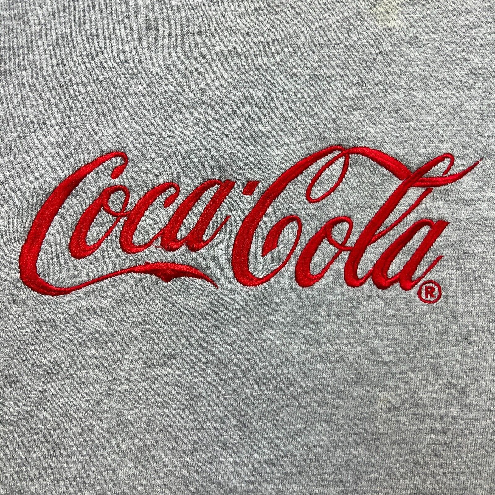 Coca Cola × Vintage Vintage Coca Cola Sweatshirt Large Spell Out Crew Pullover Size US L / EU 52-54 / 3 - 3 Thumbnail