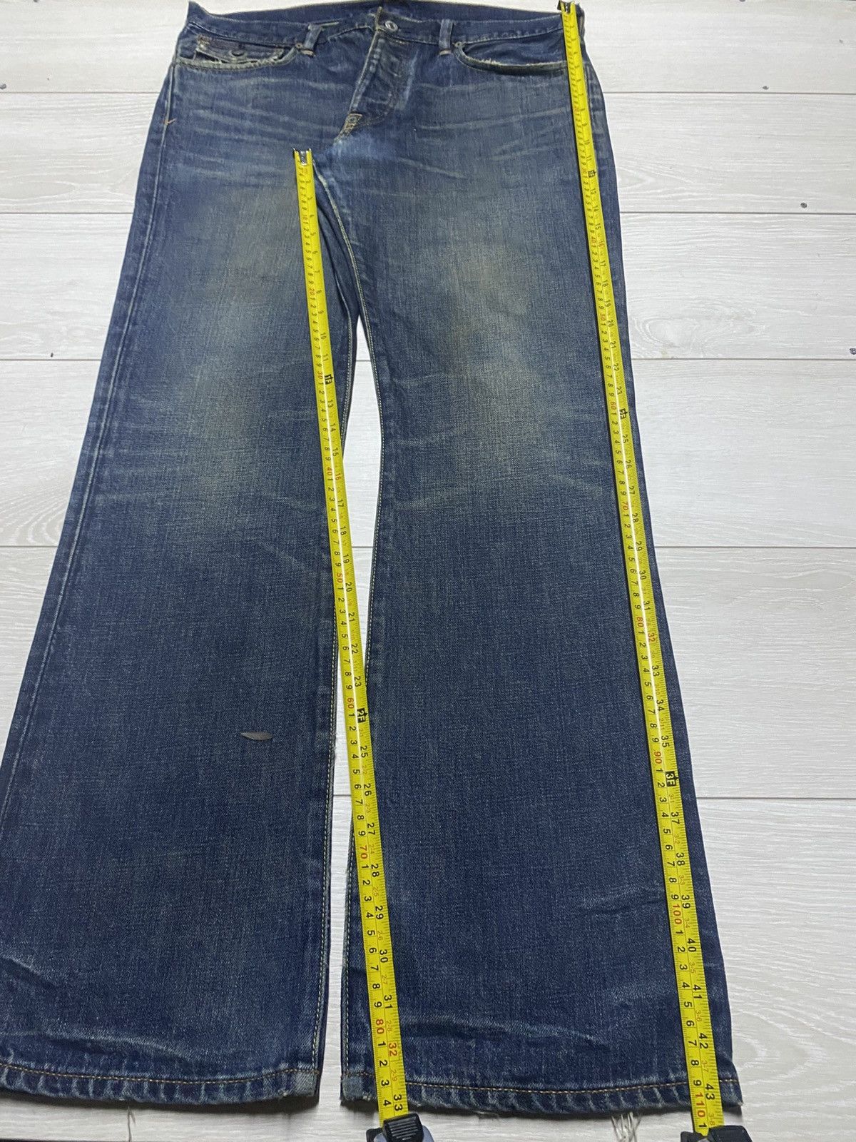 RRL Ralph Lauren Polo Raph Lauren RockLand 320 Flare Bootcut Distressed Jeans Size US 36 / EU 52 - 19 Thumbnail