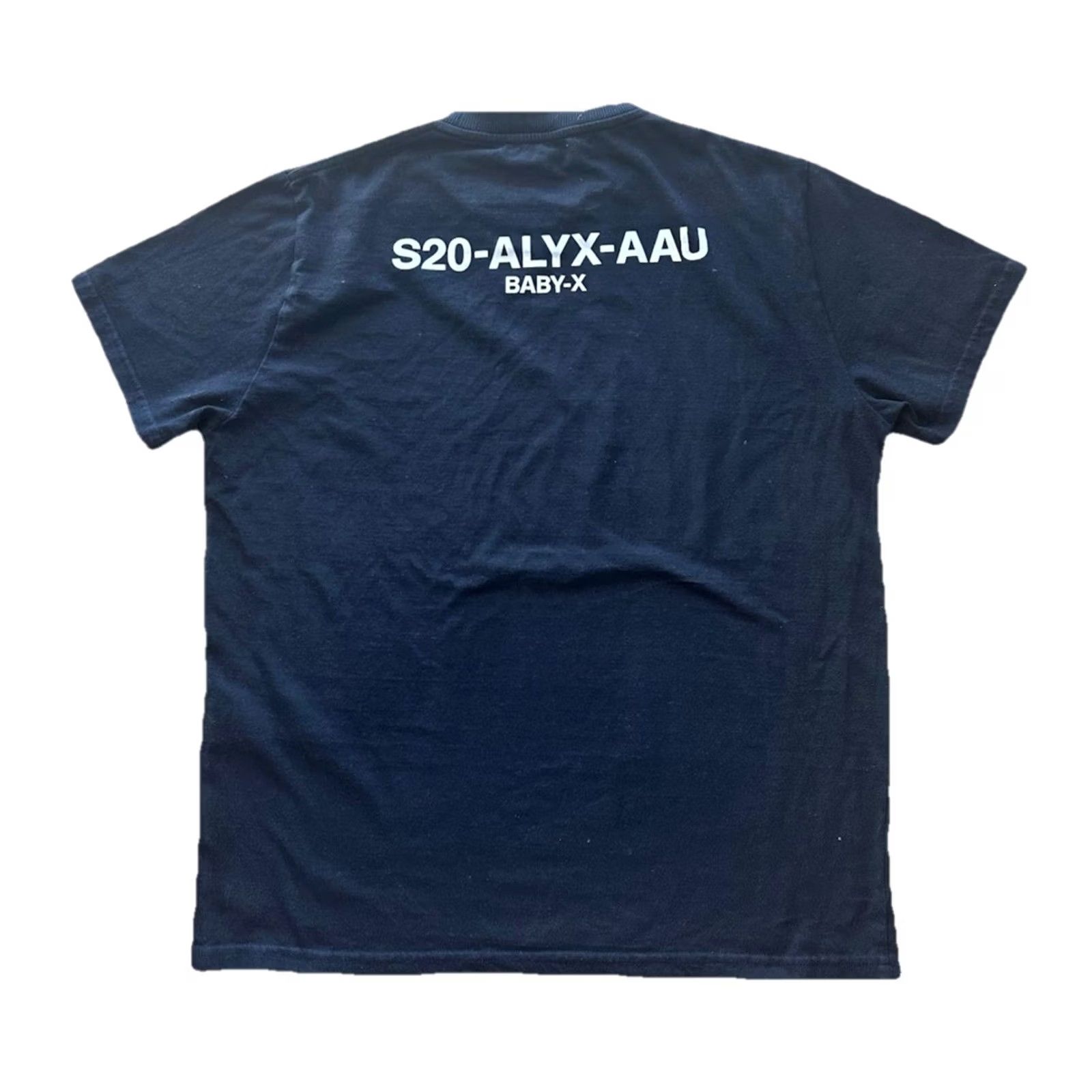 1017 ALYX 9SM VINTAGE 1017 ALYX 9SM Logo Reality Systems Black T-Shirt Mens Large RARE Logo Graphic Print Crew Neck Short Sleeve Cotton Jersey 2 Sided Fire/Logo Size US L / EU 52-54 / 3 - 2 Thumbnail