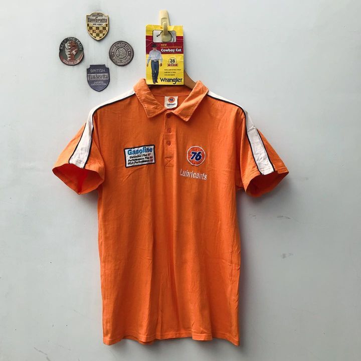 Vintage 76 Lubricants oil gasoline Iconic Polo Shirt Motor scooter Size US L / EU 52-54 / 3 - 5 Thumbnail