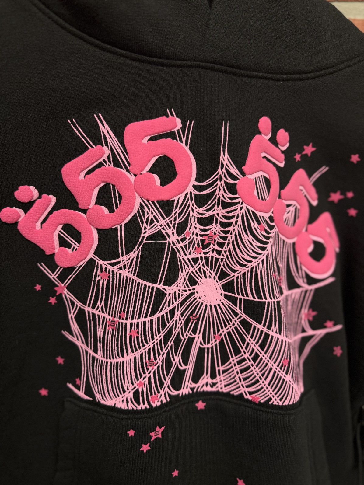 Sp5der Sp5der Woldside Pink Black Hoodie Size XS (NEW) Size US XS / EU 42 / 0 - 4 Thumbnail
