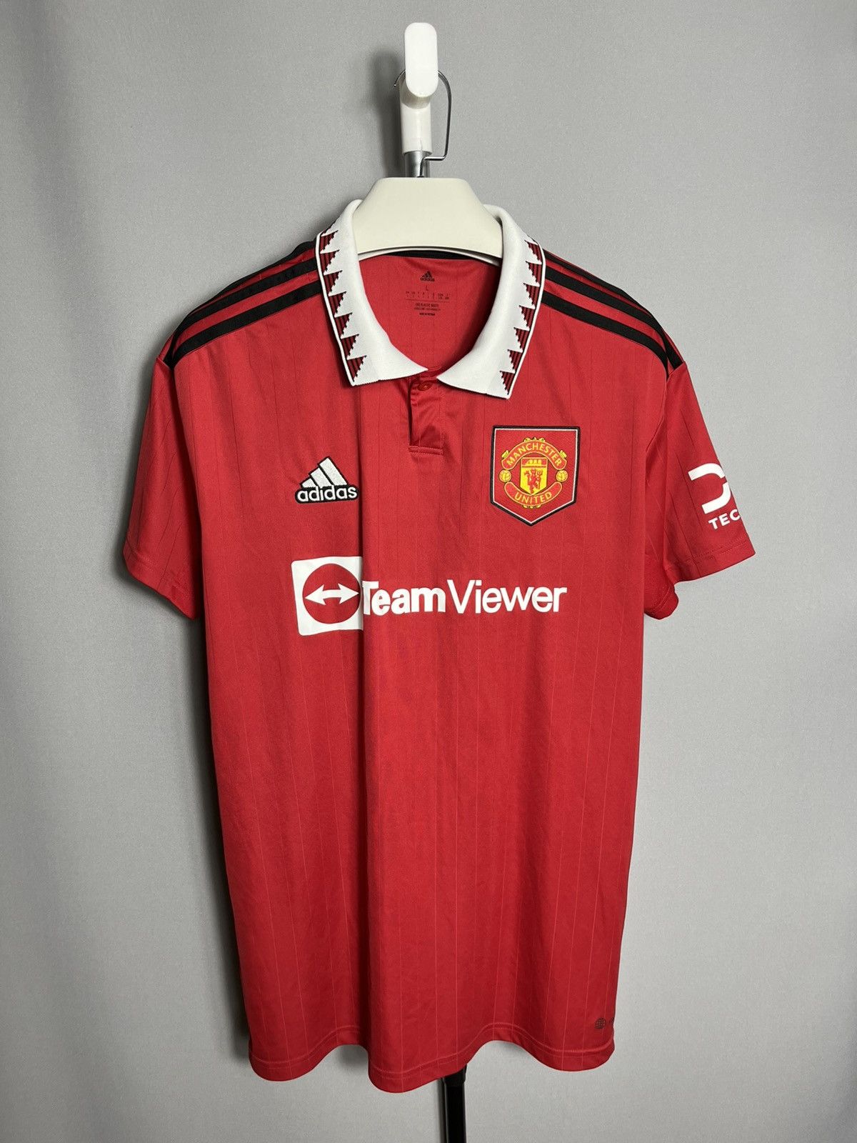 Adidas Manchester United Jersey mens red football 2022 2023 home Size US L / EU 52-54 / 3 - 1 Thumbnail