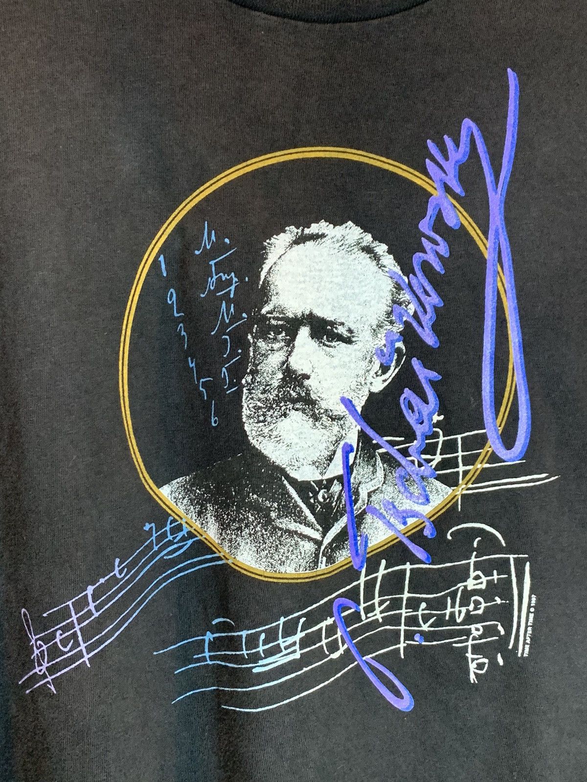 Vintage RARE* Vintage 90’s Tchaikovsky Composer Art USA-Made T-Shirt Size US L / EU 52-54 / 3 - 3 Thumbnail