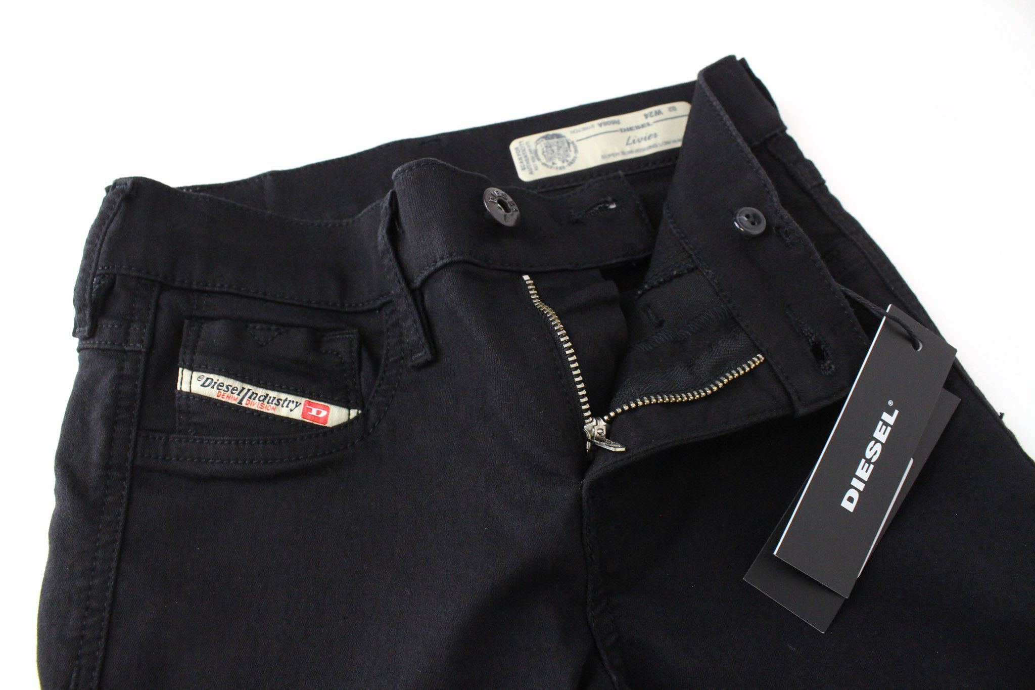 Diesel LIVIER R608A W24 Black Jegging Jeans 70294 Size 24" / US 00 / IT 34 - 4 Thumbnail