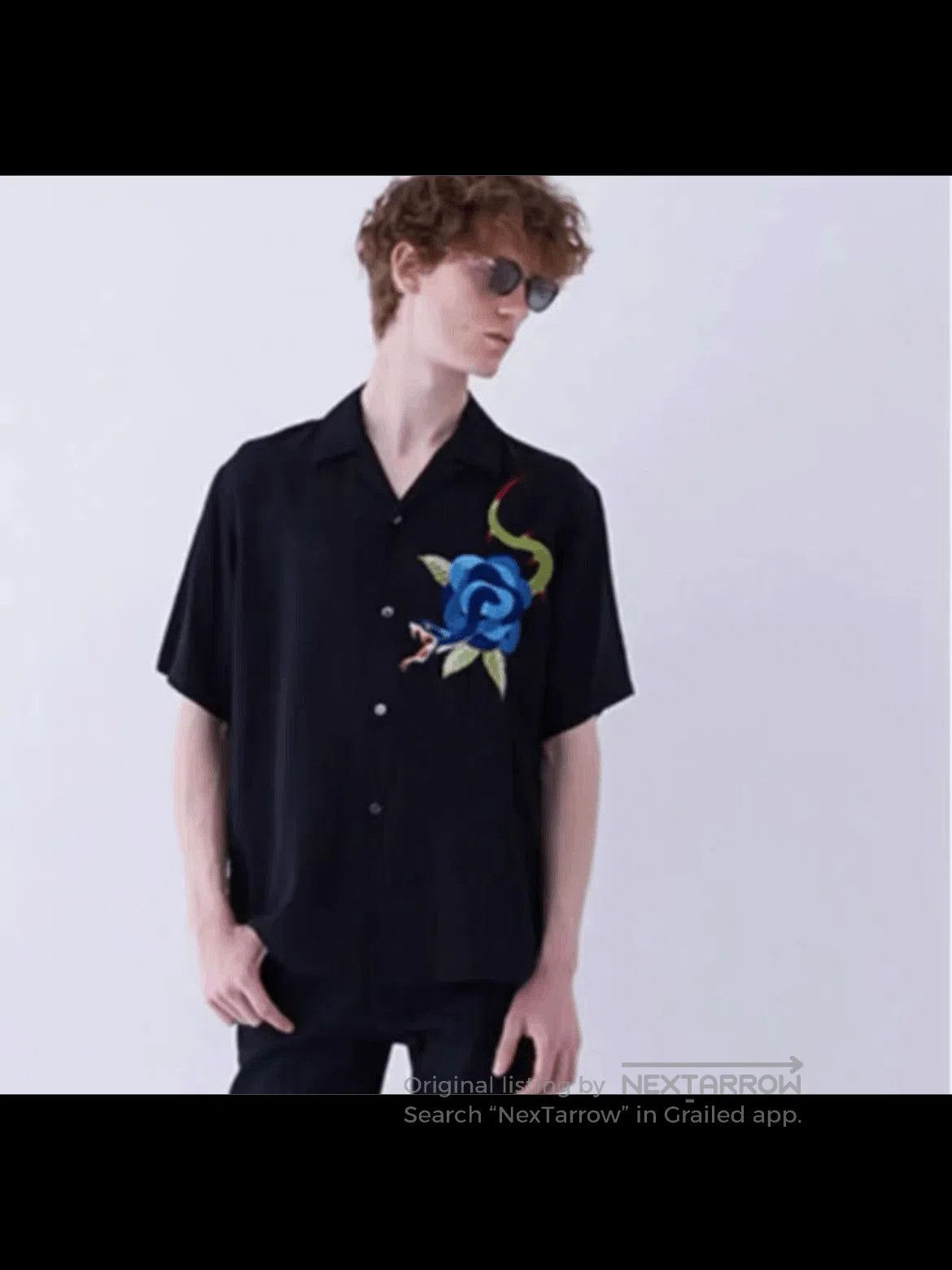 Undercover Undercover 17SS Snake Rose Stitch Shirt. Size US L / EU 52-54 / 3 - 7 Thumbnail