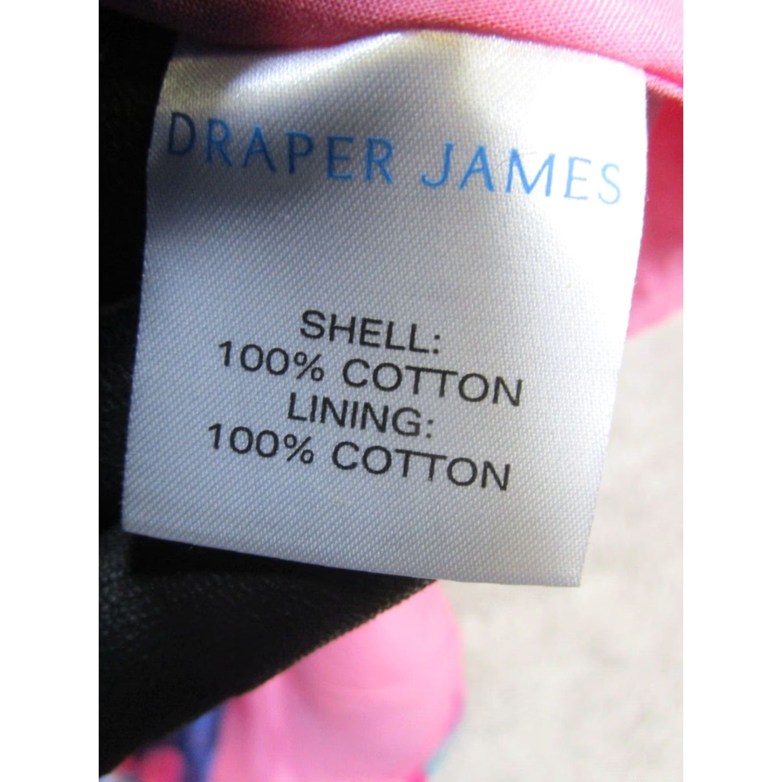 Vintage Draper James Dress Womens 12 Pink Cotton Blouson Floral Sleeveless Round Zip Short Dress Ladies 12 (Regular) Womens Size XL / US 12-14 / IT 48-50 - 4 Thumbnail
