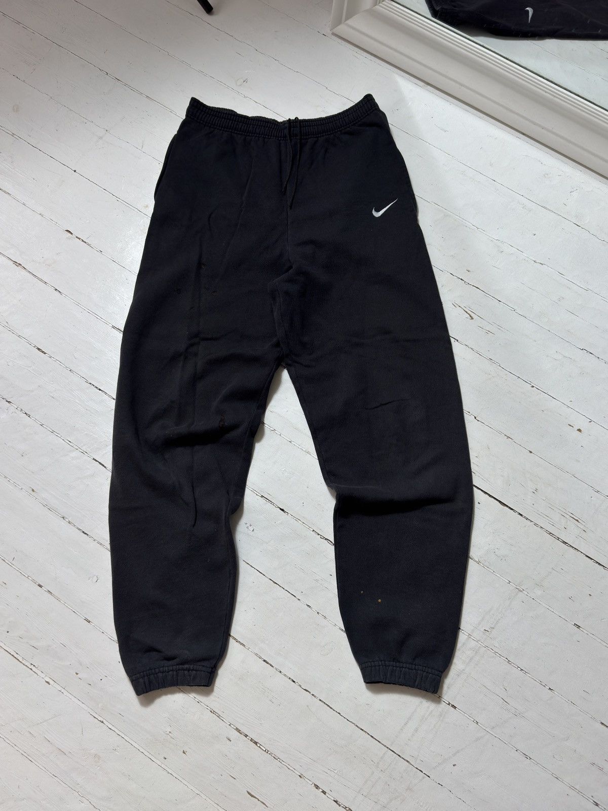 Nike VINTAGE NIKE MINI SWOOSH MADE IN USA SWEATPANTS Size 30" / US 8 / IT 44 - 4 Thumbnail