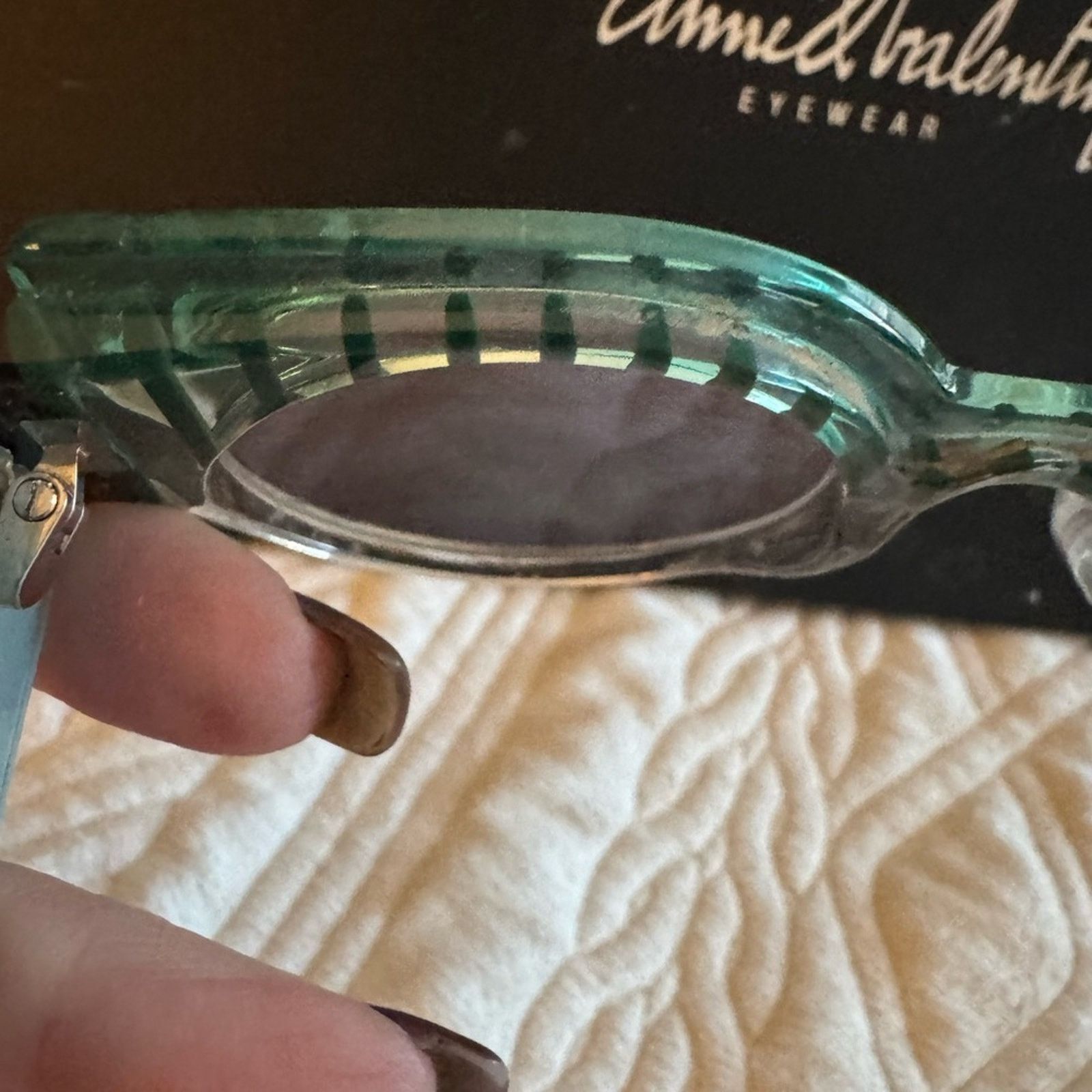 Anne & Valentin Anne & Valentin Green / Black and clear striped handmade Size ONE SIZE - 9 Thumbnail