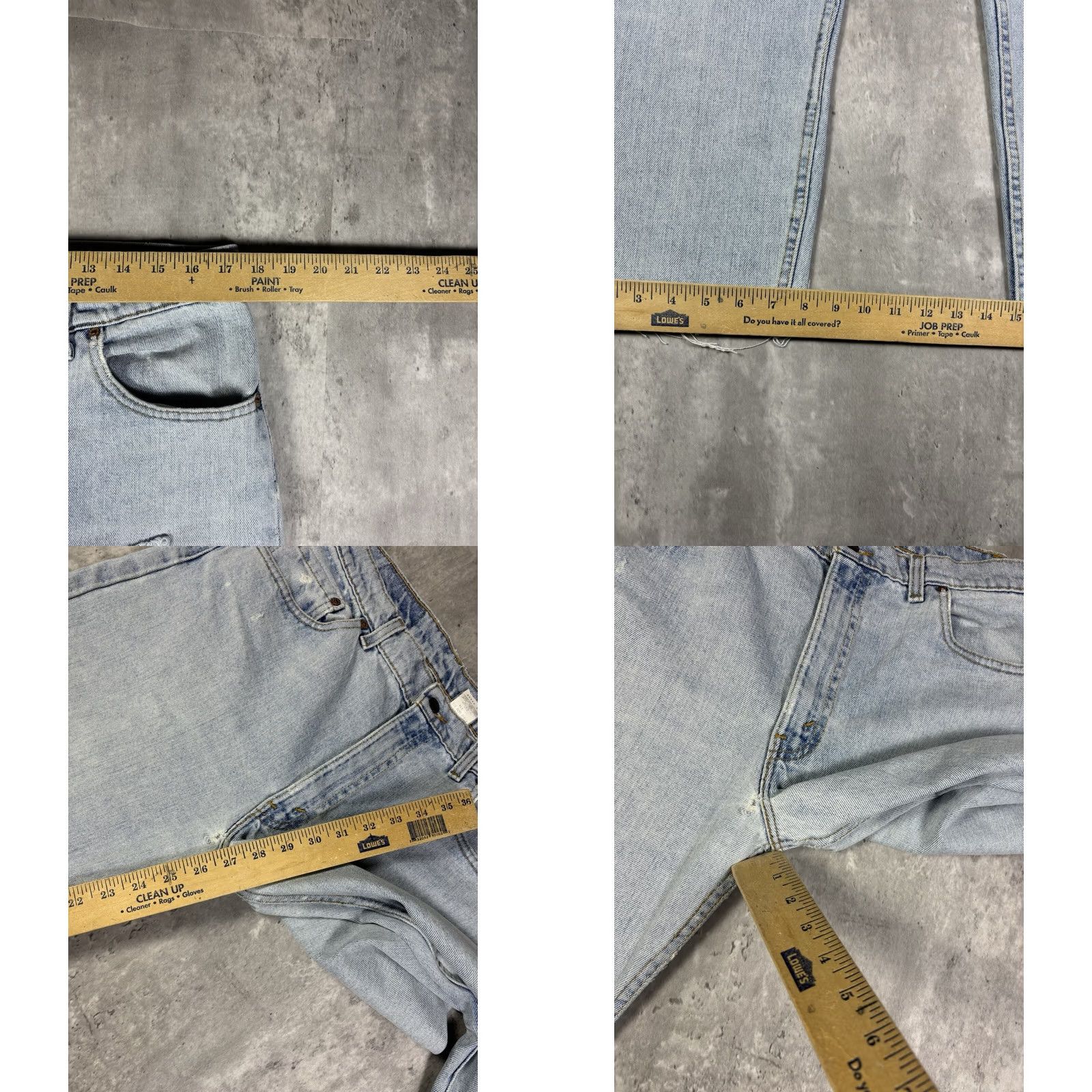 Levi's VINTAGE Levi's 505 Jeans Straight 32x27 Blue Denim Cotton Men USA 90s 80s Reg Size US 32 / EU 48 - 8 Thumbnail