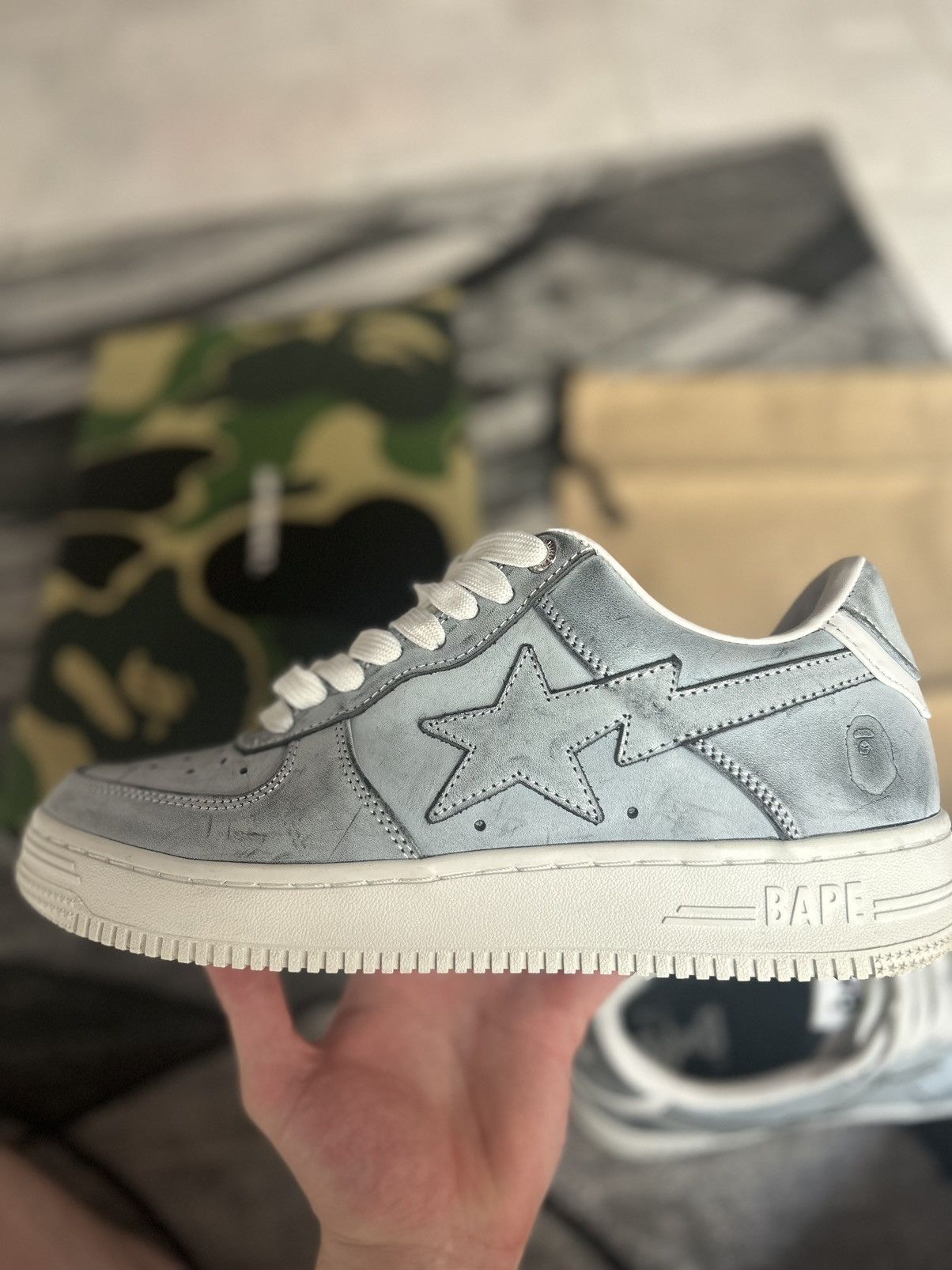 image of Bape Sta 5 Size 9 Shoes in Black, Men's