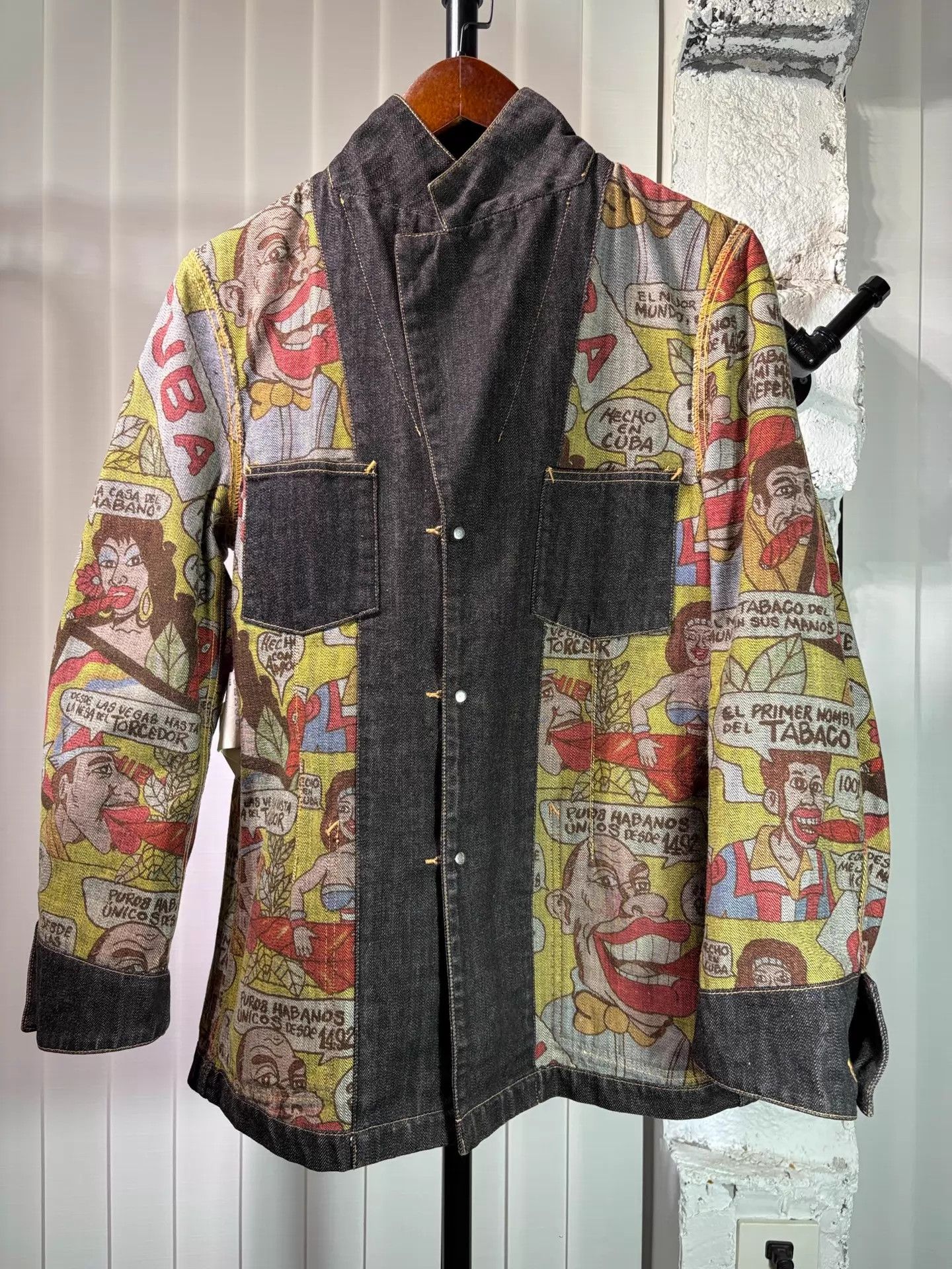 Comme des Garcons Homme Plus CDG Homme 03ss Cuba Archive Denim Suit Jacket Size US S / EU 44-46 / 1 - 1 Thumbnail