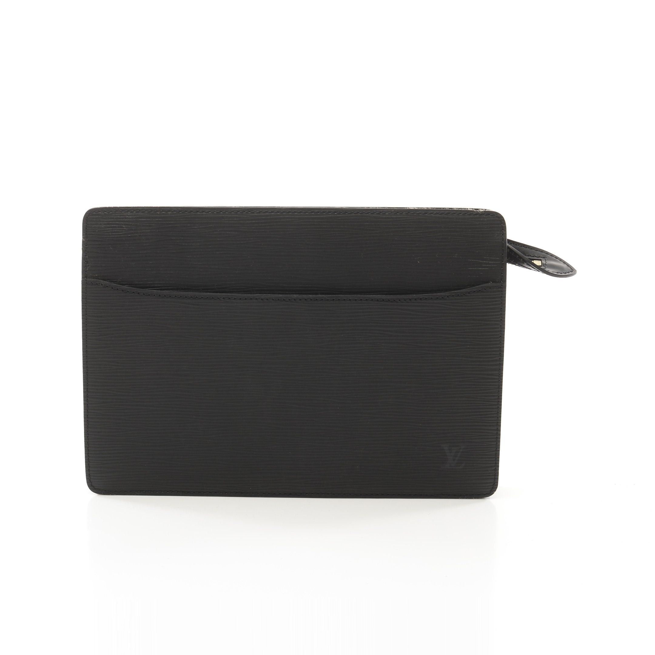 Louis Vuitton Louis Vuitton Pochette Om Epi Noir Clutch Bag Leather Black Size ONE SIZE - 1 Thumbnail