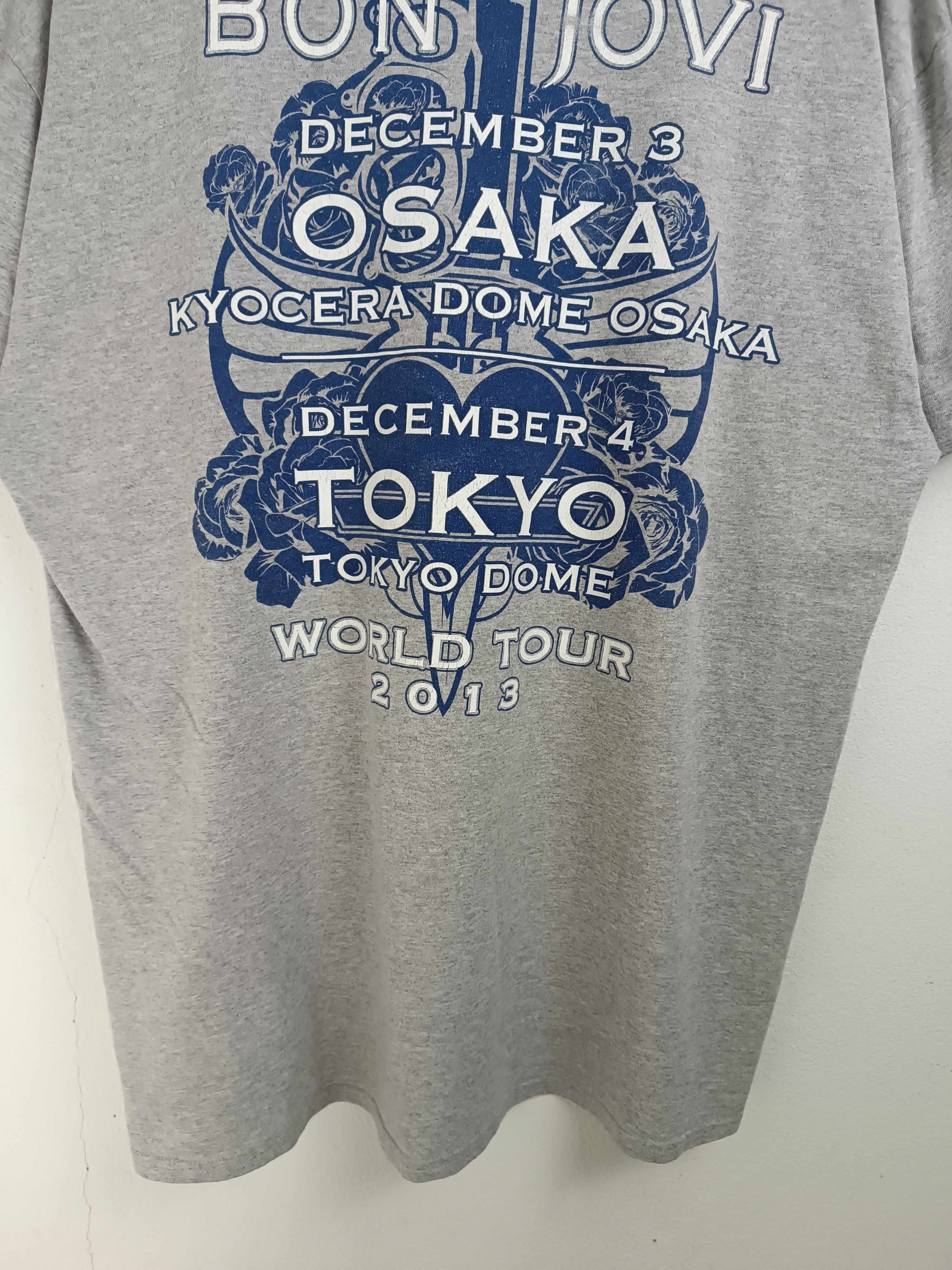 Band Tees VINTAGE 2013 BON JOVI JAPAN TOKYO TOUR u2 kiss scorpions Size US XL / EU 56 / 4 - 13 Thumbnail