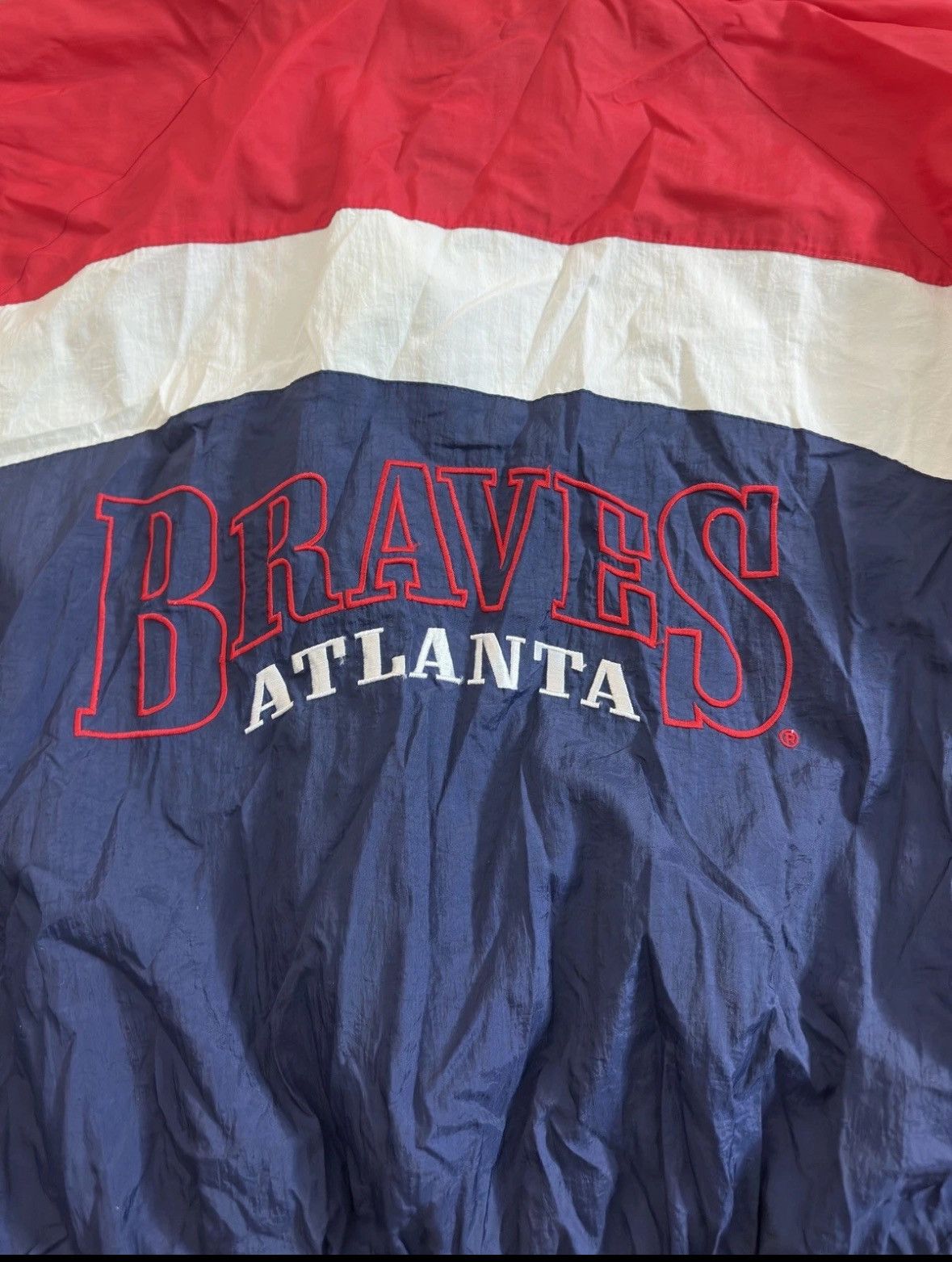 Logo 7 Atlanta Braves Windbreaker Vintage MLB Logo 7 Large Size US L / EU 52-54 / 3 - 4 Thumbnail