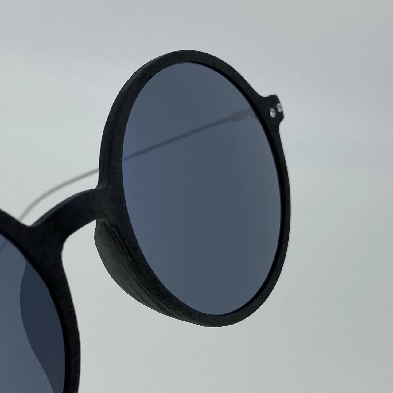 Ann Demeulemeester Ann Demeulemeester Sunglasses Round Black and Grey Size ONE SIZE - 4 Thumbnail