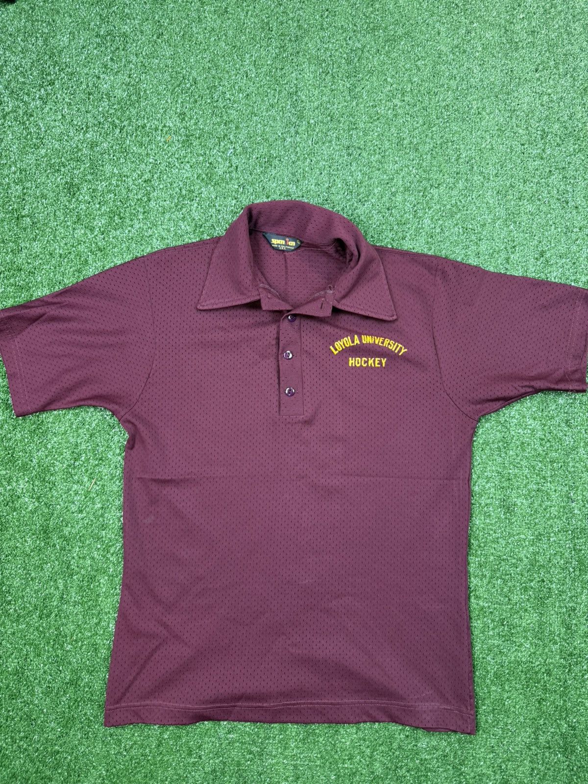 Vintage Vintage 1970s Loyola university hockey polo coach polo Size US L / EU 52-54 / 3 - 1 Thumbnail