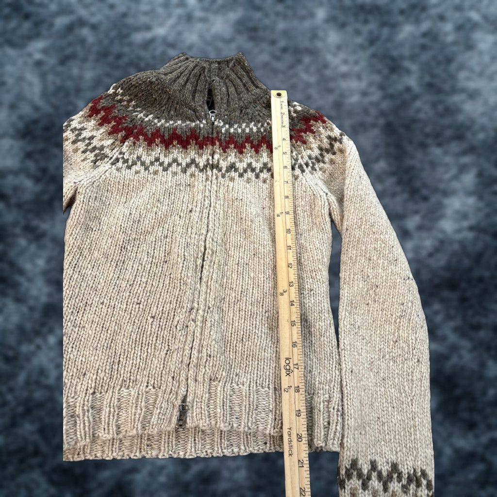Abercrombie & Fitch VINTAGE Abercrombie & Fitch Sweater Jacket Womens Small Wool Chunky Full Zip Cabincore Size S / US 4 / IT 40 - 1 Thumbnail
