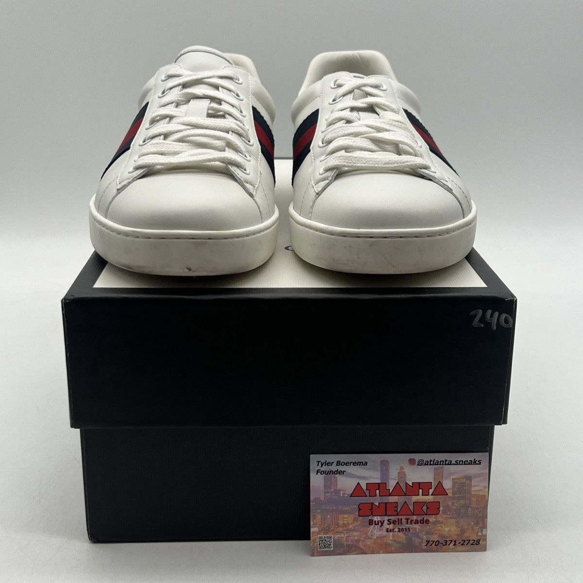 Gucci Gucci Wmns ace white blue red Size US 8.5 / EU 41-42 - 2 Thumbnail