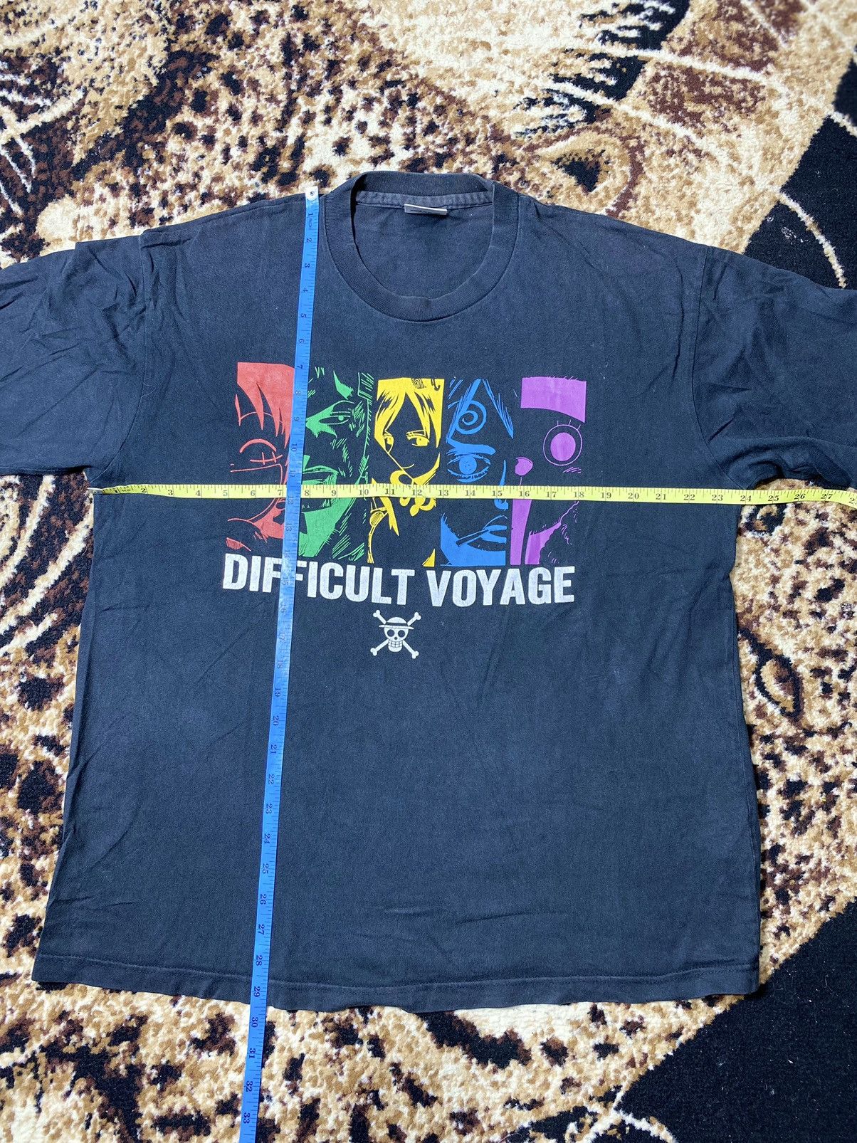 Anime × Cartoon Network × Vintage “RARE” Vintage Onepiace Difficult Voyage Tee Size US L / EU 52-54 / 3 - 7 Thumbnail