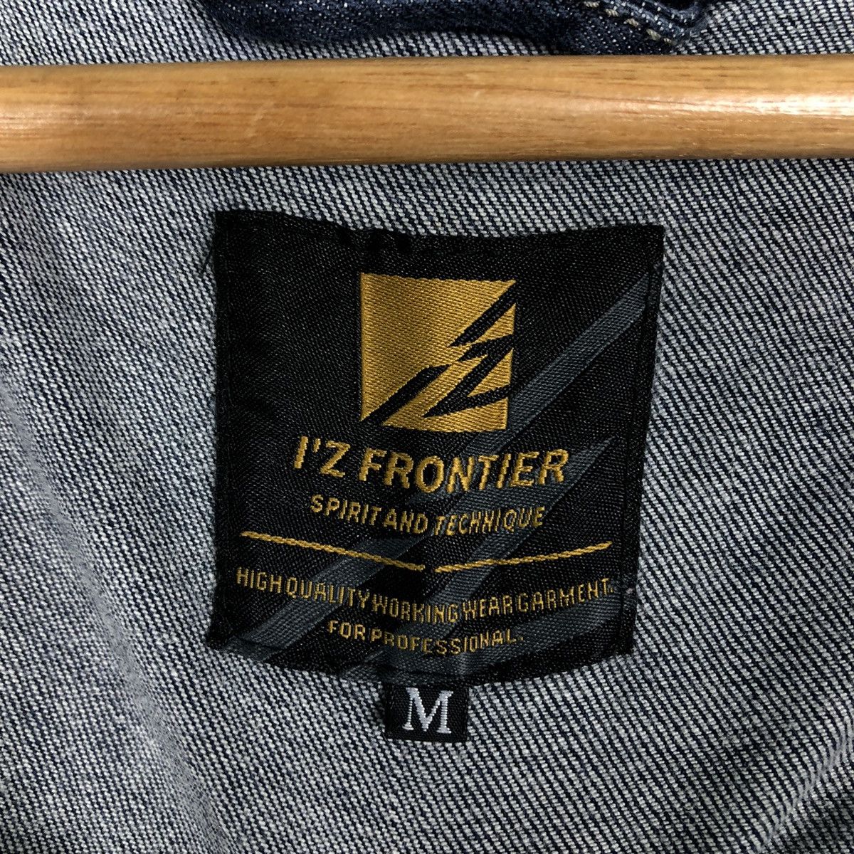 Japanese Brand 🔥Vintage Denim Biker Jacket I’z Frontier Japan Made Size US M / EU 48-50 / 2 - 19 Thumbnail