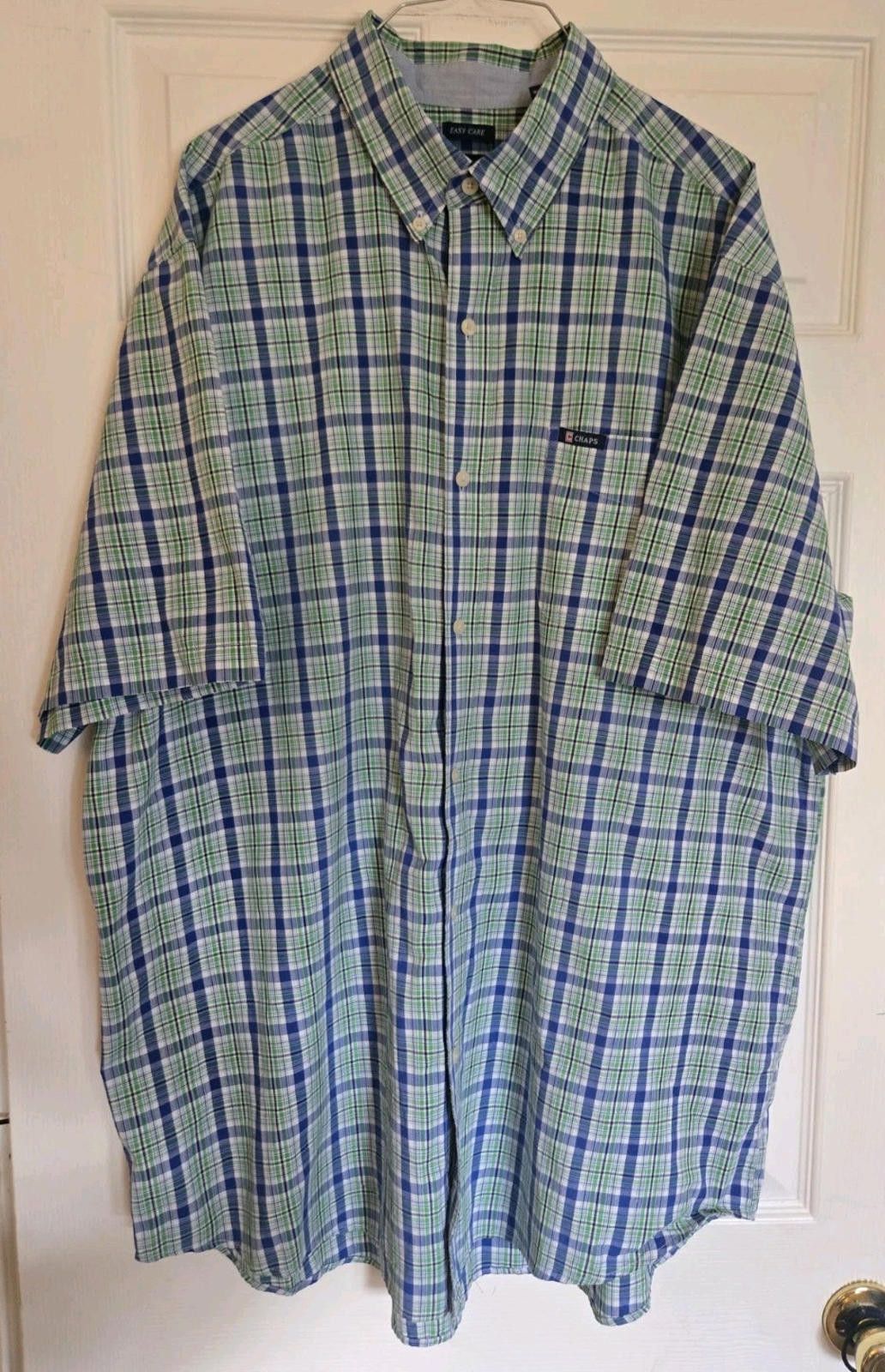 Chaps Dress Shirt Chaps 2XT 2X Button Down Light Green Spring Plai Size US XXL / EU 58 / 5 - 3 Thumbnail