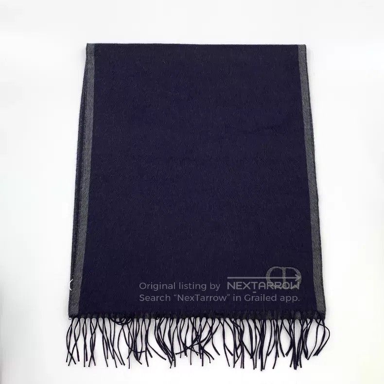 Dior Dior Dark blue CD letter embroidery mulberry silk tassel s Size ONE SIZE - 1 Thumbnail