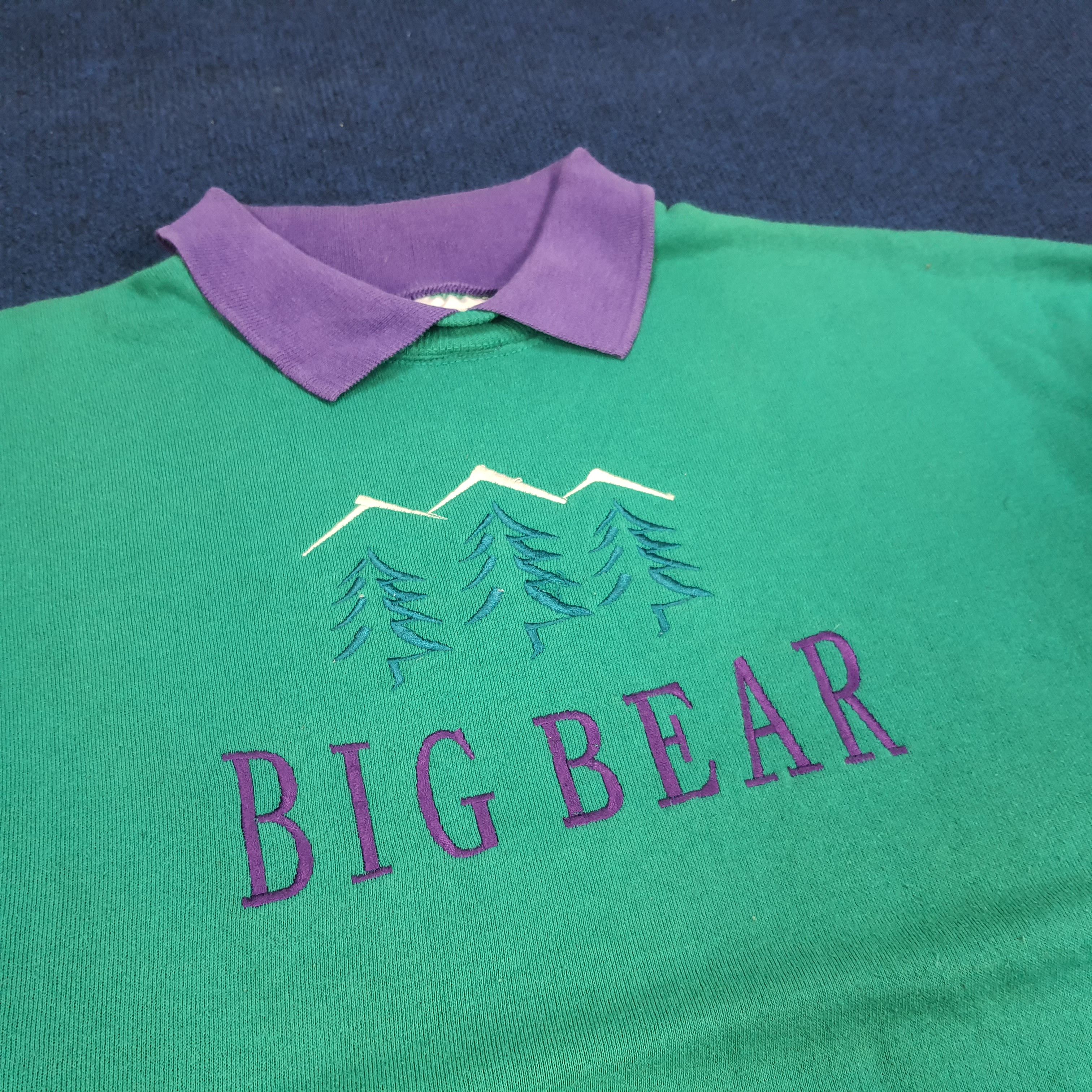 California Republic × Vintage Vintage BIG BEAR Spell Out Embroidery Outdoor Sweatshirt Size US L / EU 52-54 / 3 - 2 Thumbnail