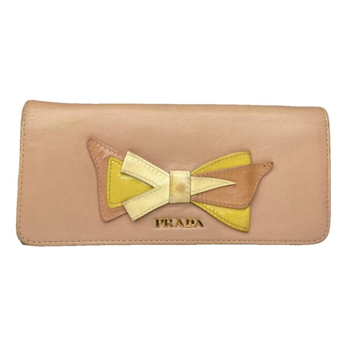 Prada Pink Leather Wallet Size ONE SIZE - 1 Thumbnail