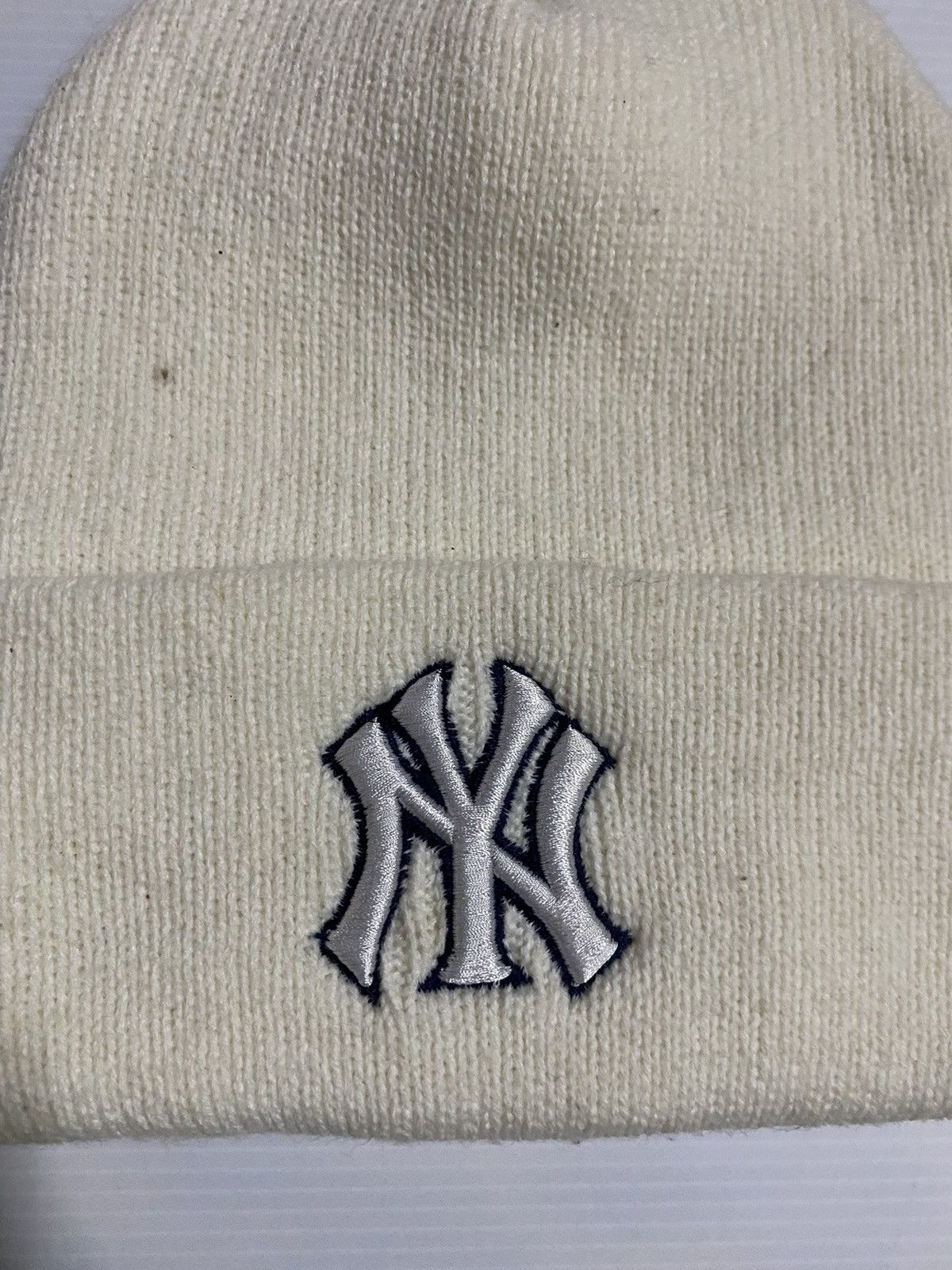 MLB MLB New York Small Logo Embroidery Beanie Hat Size ONE SIZE - 2 Thumbnail