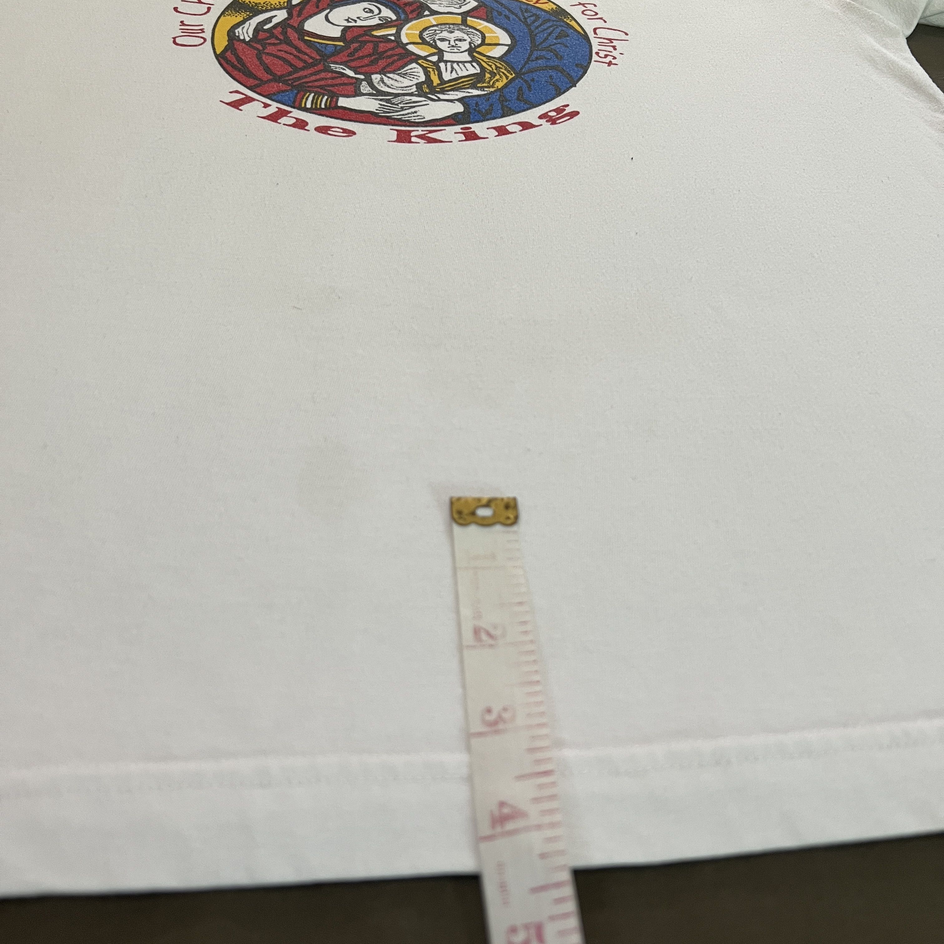 Vintage Vintage Y2K The King Jesus God Holy Bible Christ Promo Tee Size US XL / EU 56 / 4 - 5 Thumbnail