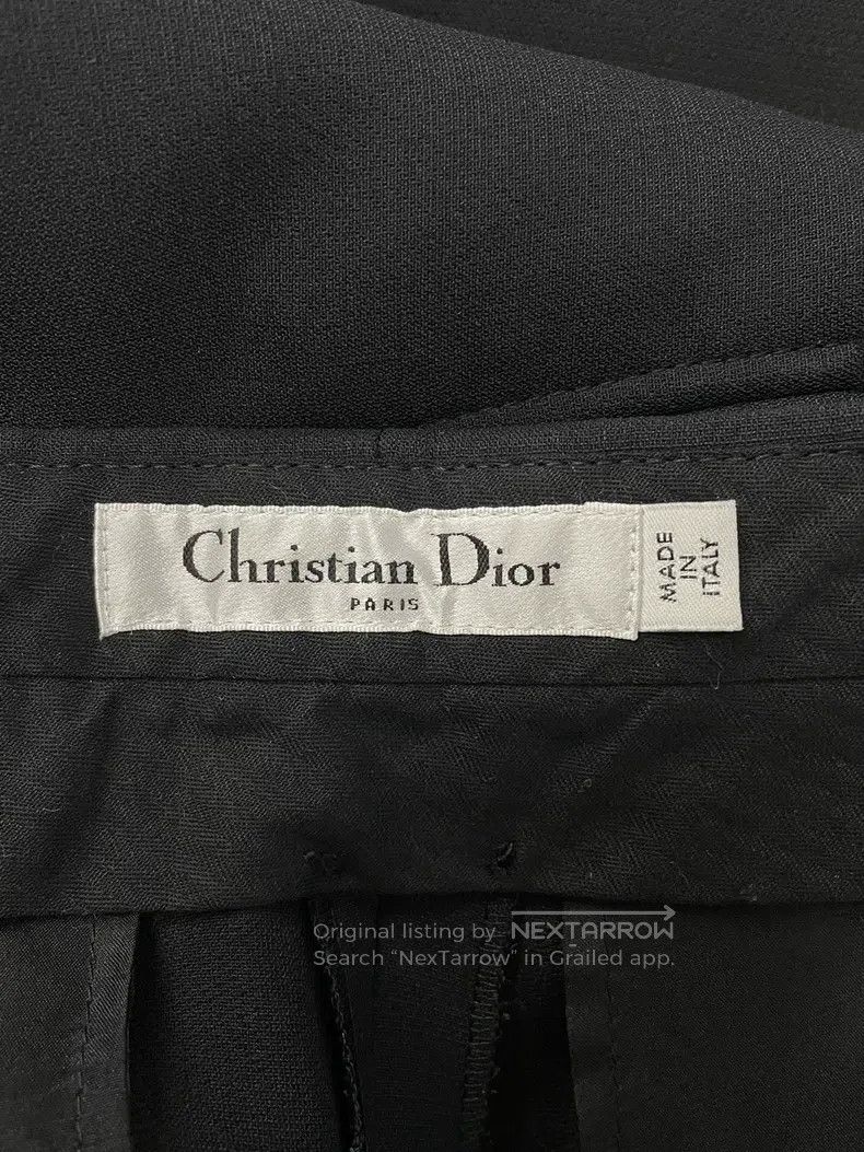 Dior Dior Black wide-leg trousers Size 26" / US 2 / IT 38 - 3 Thumbnail