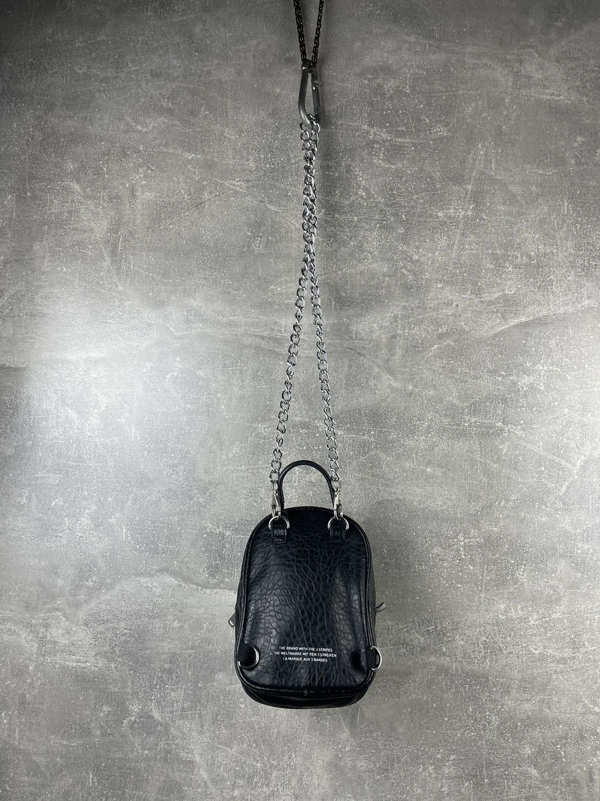 Adidas Adidas Originals Mini Leather Backpack with Chain Strap Size ONE SIZE - 5 Thumbnail