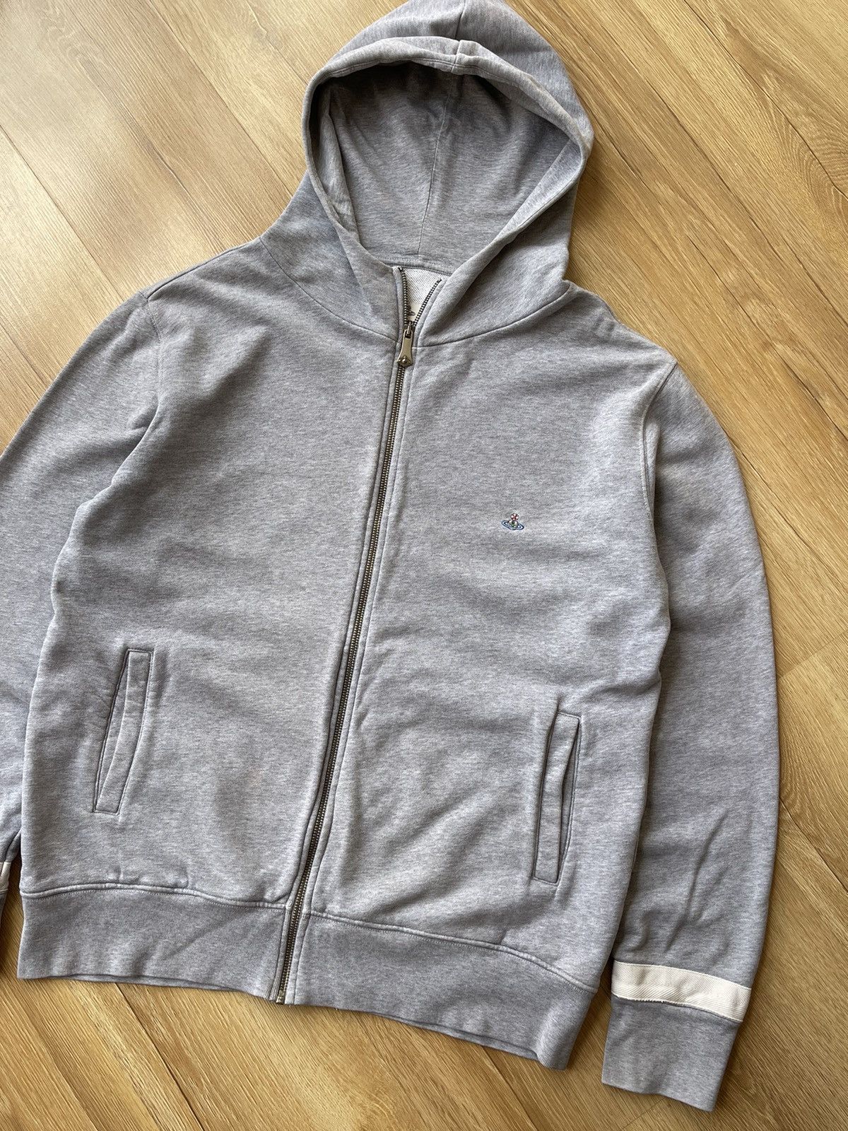 Vivienne Westwood Vivienne Westwood Anglomania Zip Up Hoodie Orb Logo Y2K Size US XL / EU 56 / 4 - 2 Thumbnail