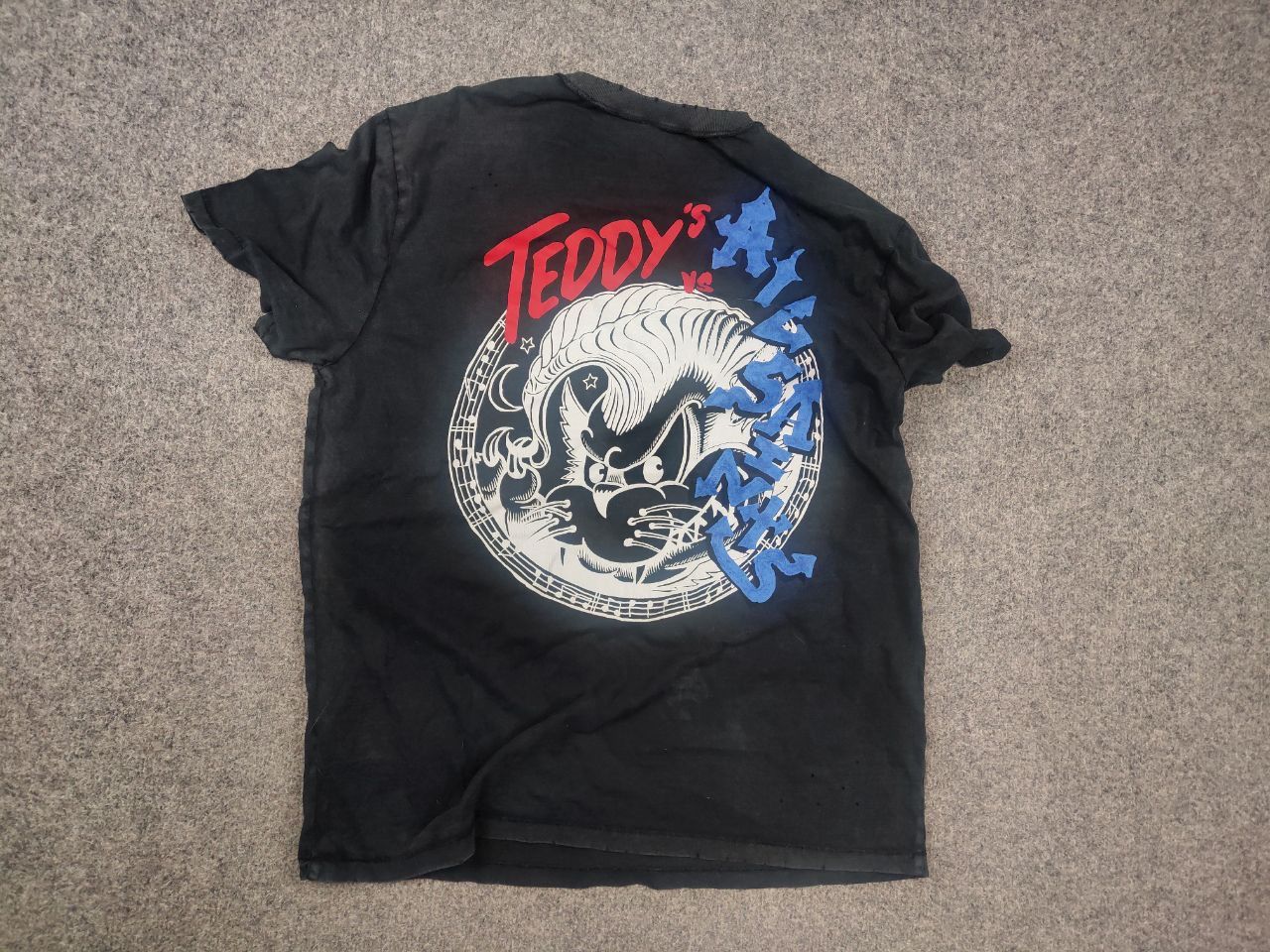 Allsaints AllSaints Stray Tee Graphic Distressed T Shirt Vintage Japan Size US S / EU 44-46 / 1 - 10 Thumbnail