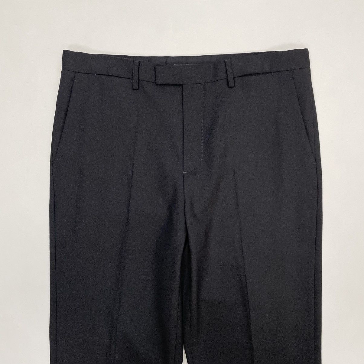 Raf Simons S/S 19 Black Wool Pants With ‘Double Hem’ Size US 36 / EU 52 - 3 Thumbnail
