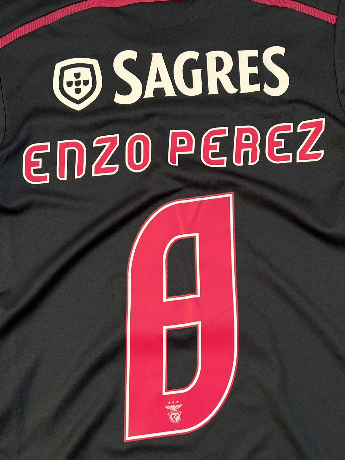 Adidas Adidas SL Benfica 2013/14 Away Soccer Jersey Enzo Perez #8 Size US S / EU 44-46 / 1 - 7 Thumbnail