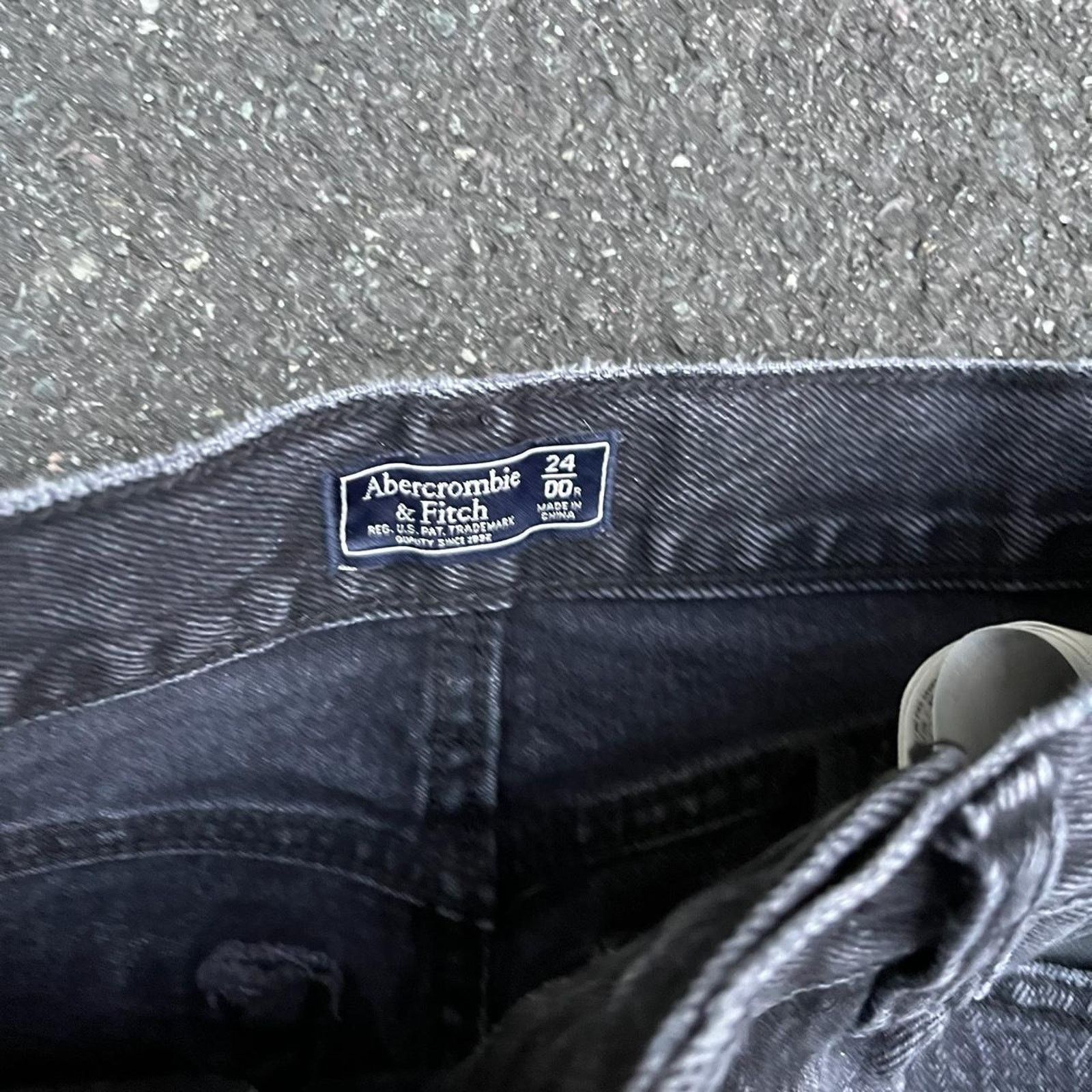 Abercrombie & Fitch × JNCO 2000s vintage rare baggy wide leg faded black abercrombie je Size 24" / US 00 / IT 34 - 7 Thumbnail
