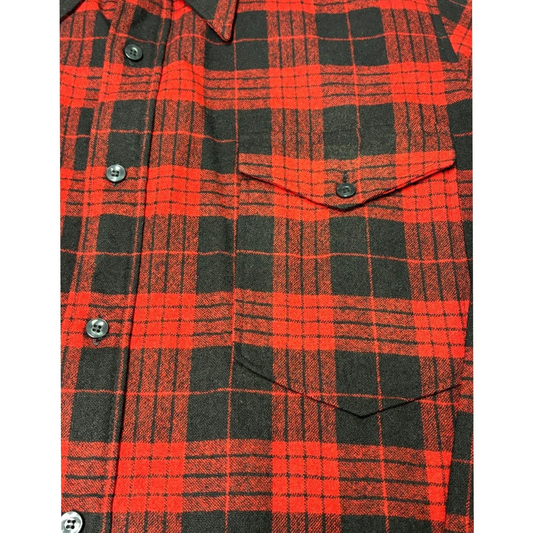Pendleton VINTAGE Pendleton Board Shirt Mens XL Red Black Buffalo Plaid Wool Flannel Button-Up - USA Made Size US XL / EU 56 / 4 - 2 Thumbnail