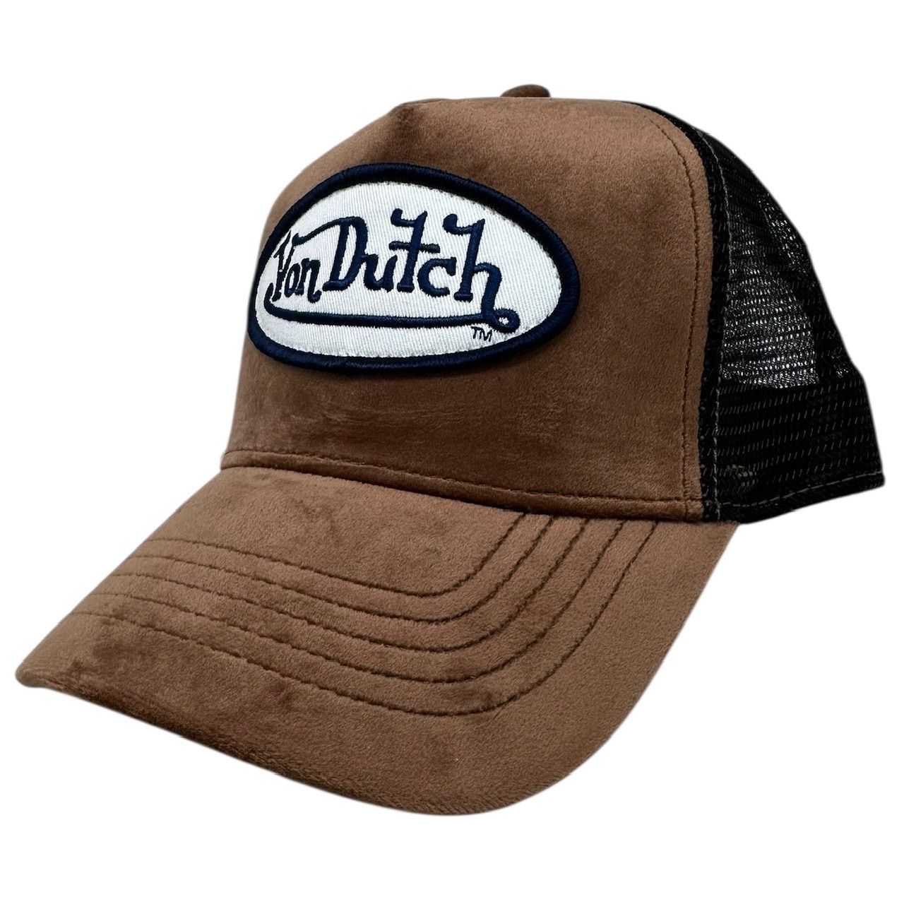 Von Dutch Trucker Hat Mahogany Velvet Snapback Cap