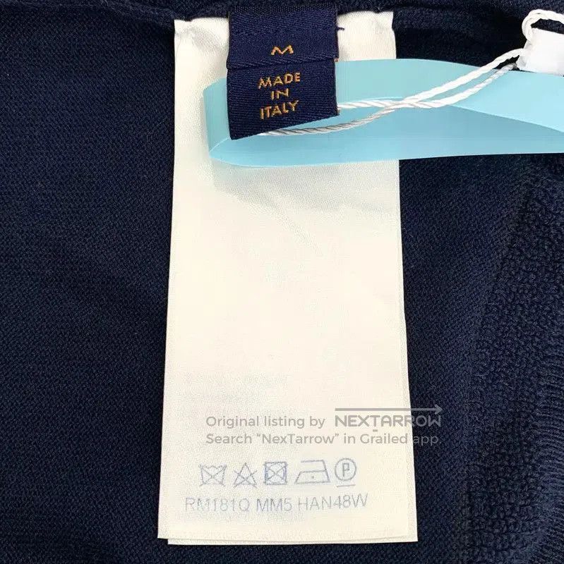Louis Vuitton Louis Vuitton Men's Navy Cotton Sweater . Size US M / EU 48-50 / 2 - 7 Thumbnail