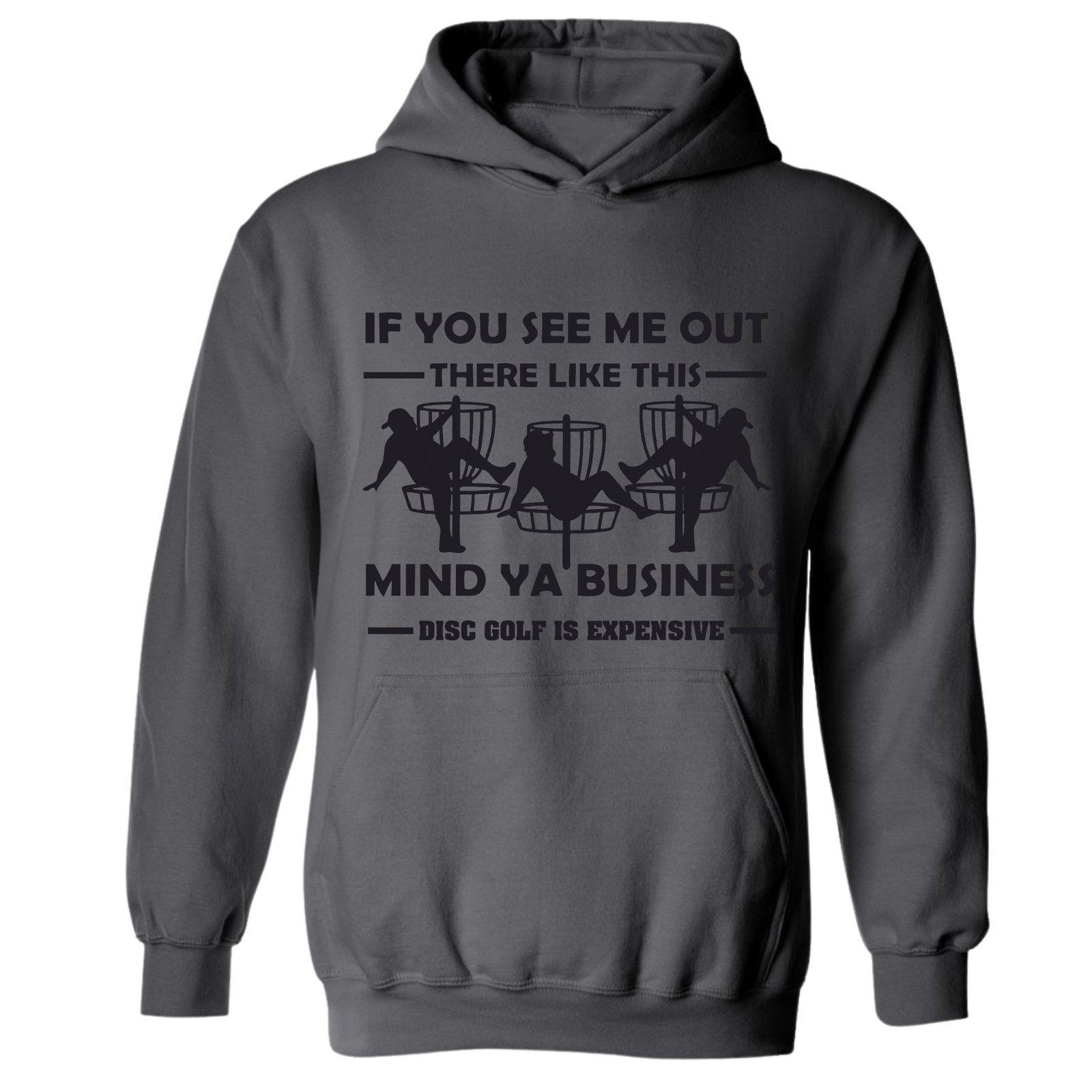 Gildan Disc Golf Hoodie Discgolf Is Expensive Funny Stripper Mens Size US L / EU 52-54 / 3 - 8 Thumbnail