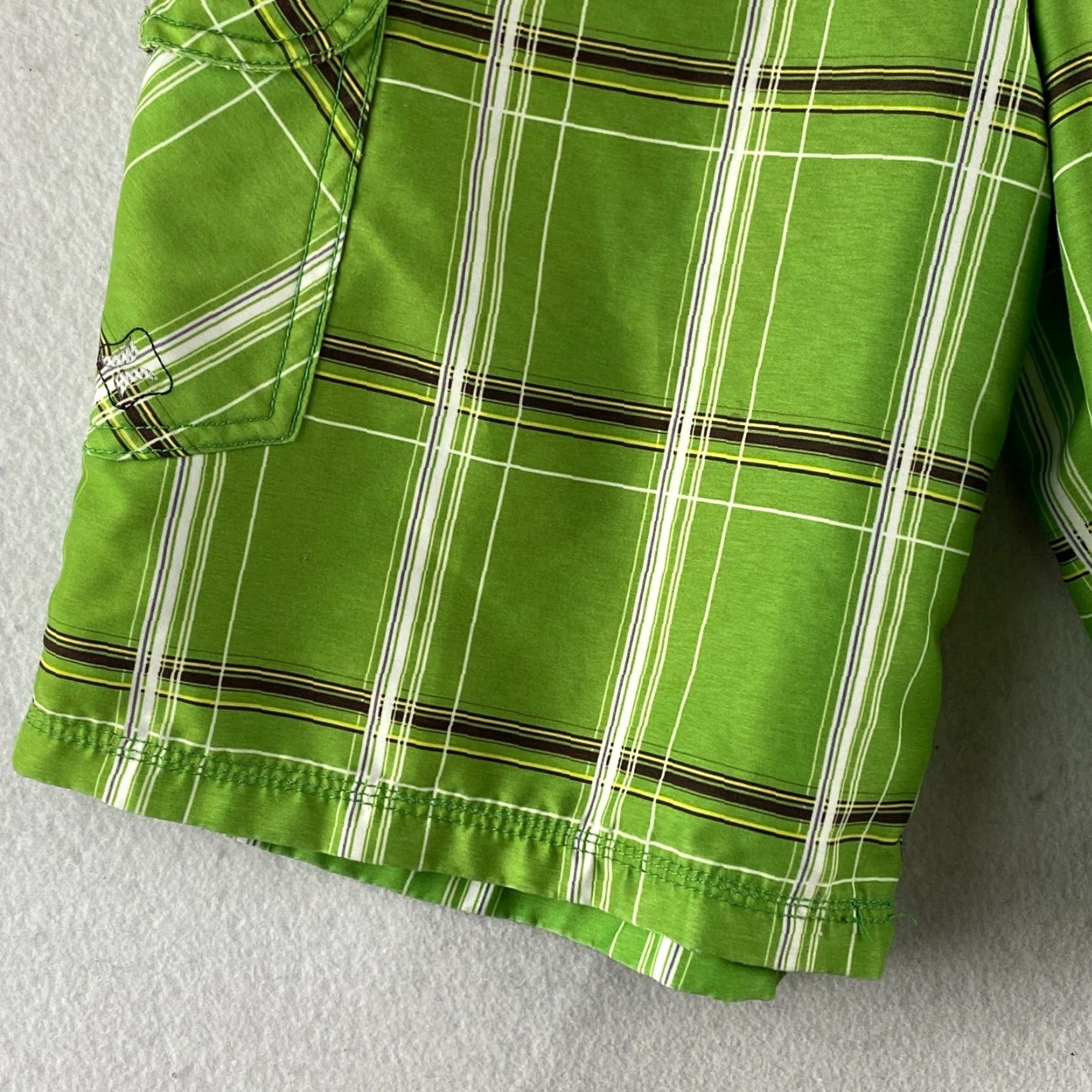Hurley Hurley Board Shorts Mens 28 Green Plaid Surf Shorts Drawstring Swimming Fishing Size US 28 / EU 44 - 6 Thumbnail