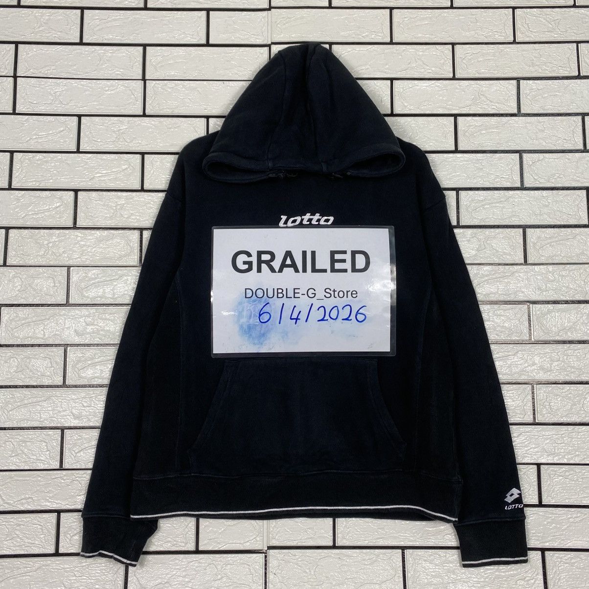 Japanese Brand 📌Vintage Sweatshirt Hoodie Lotto Centre Logo Spell Out Size US M / EU 48-50 / 2 - 1 Thumbnail