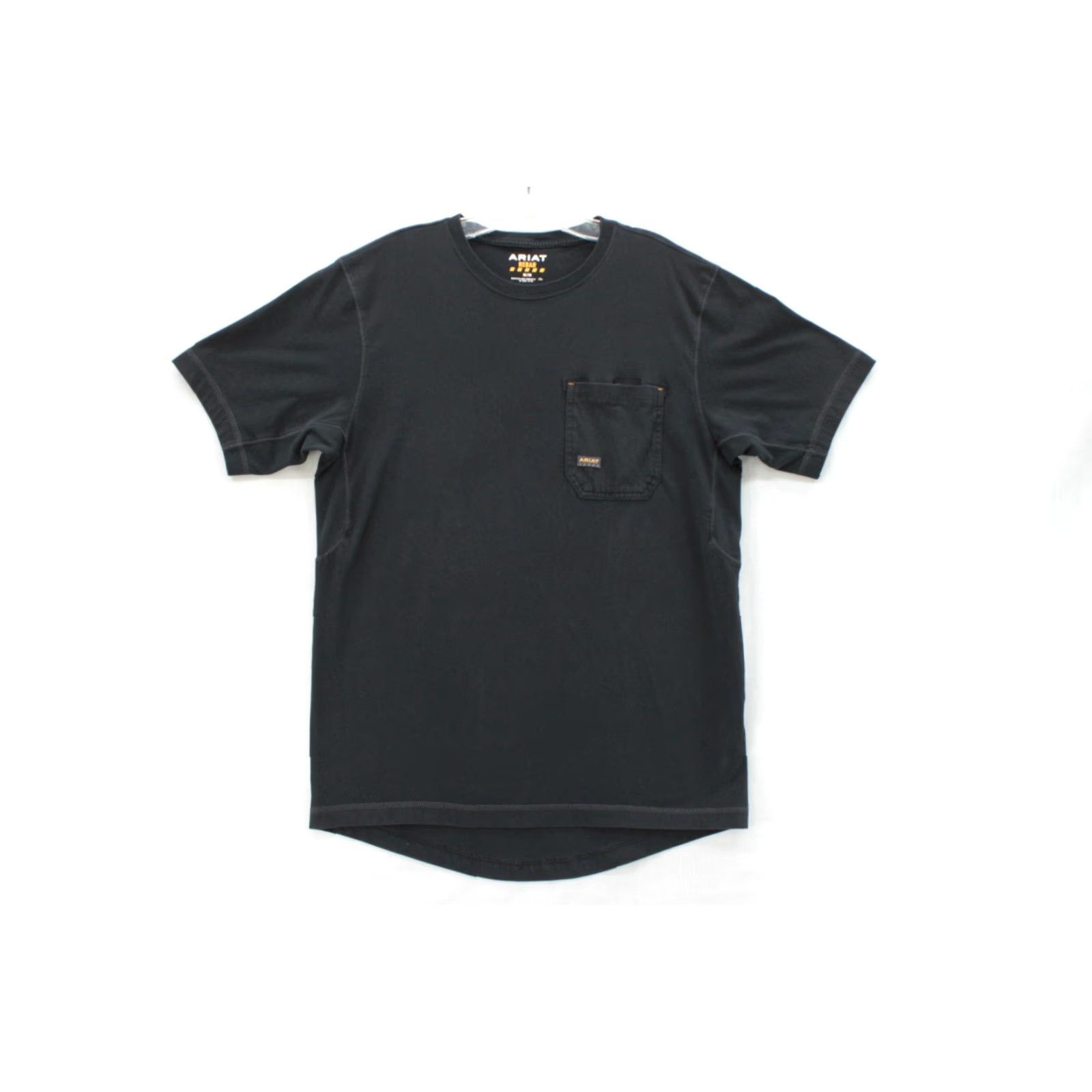 Ariat Ariat Rebar T-Shirt Mens Medium Black Pocket Stretch Pin Holder Work Wear Moder Shirt Size US M / EU 48-50 / 2 - 3 Thumbnail